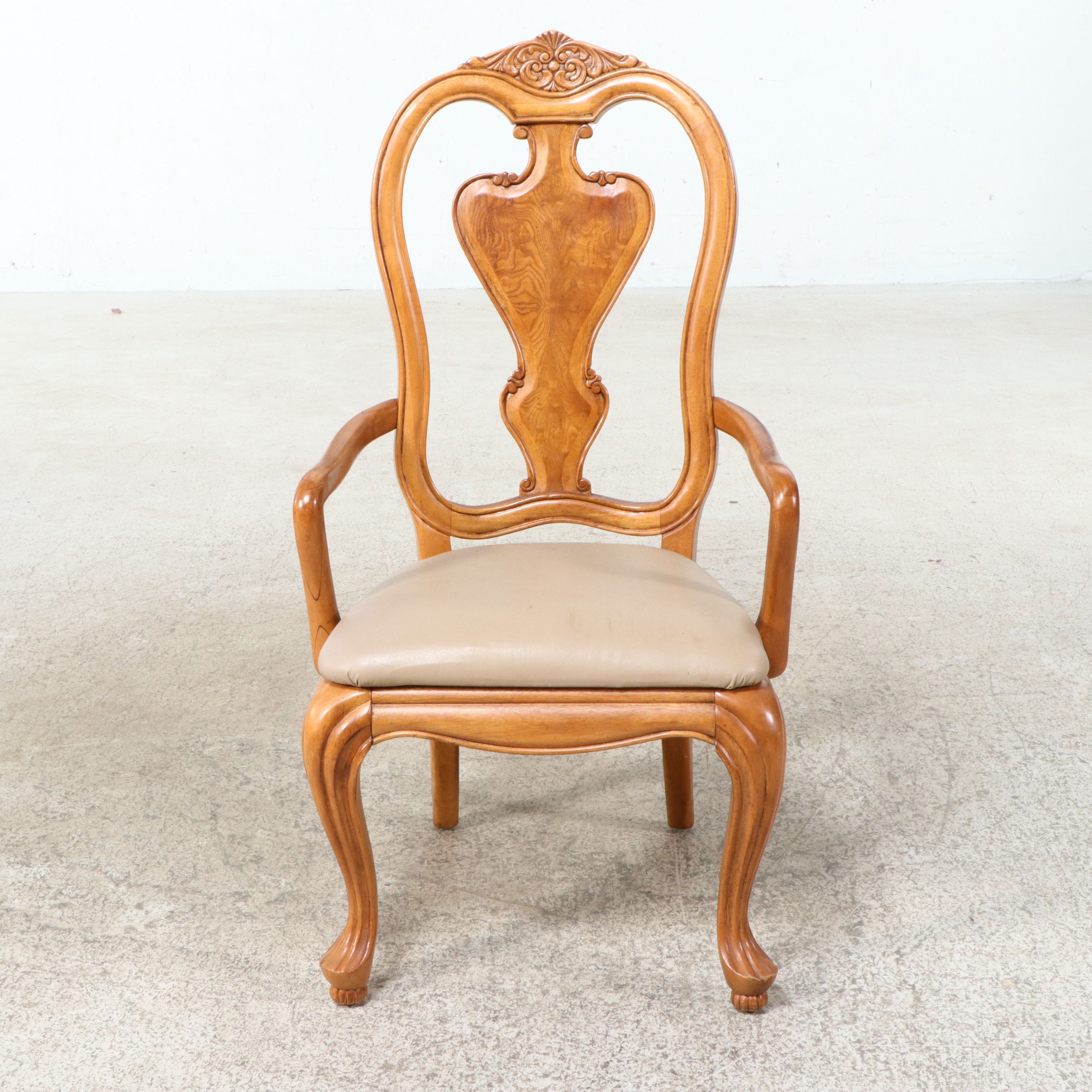Neoclassical Style Inlaid Pedestal Dining Suite, Late 20th Century