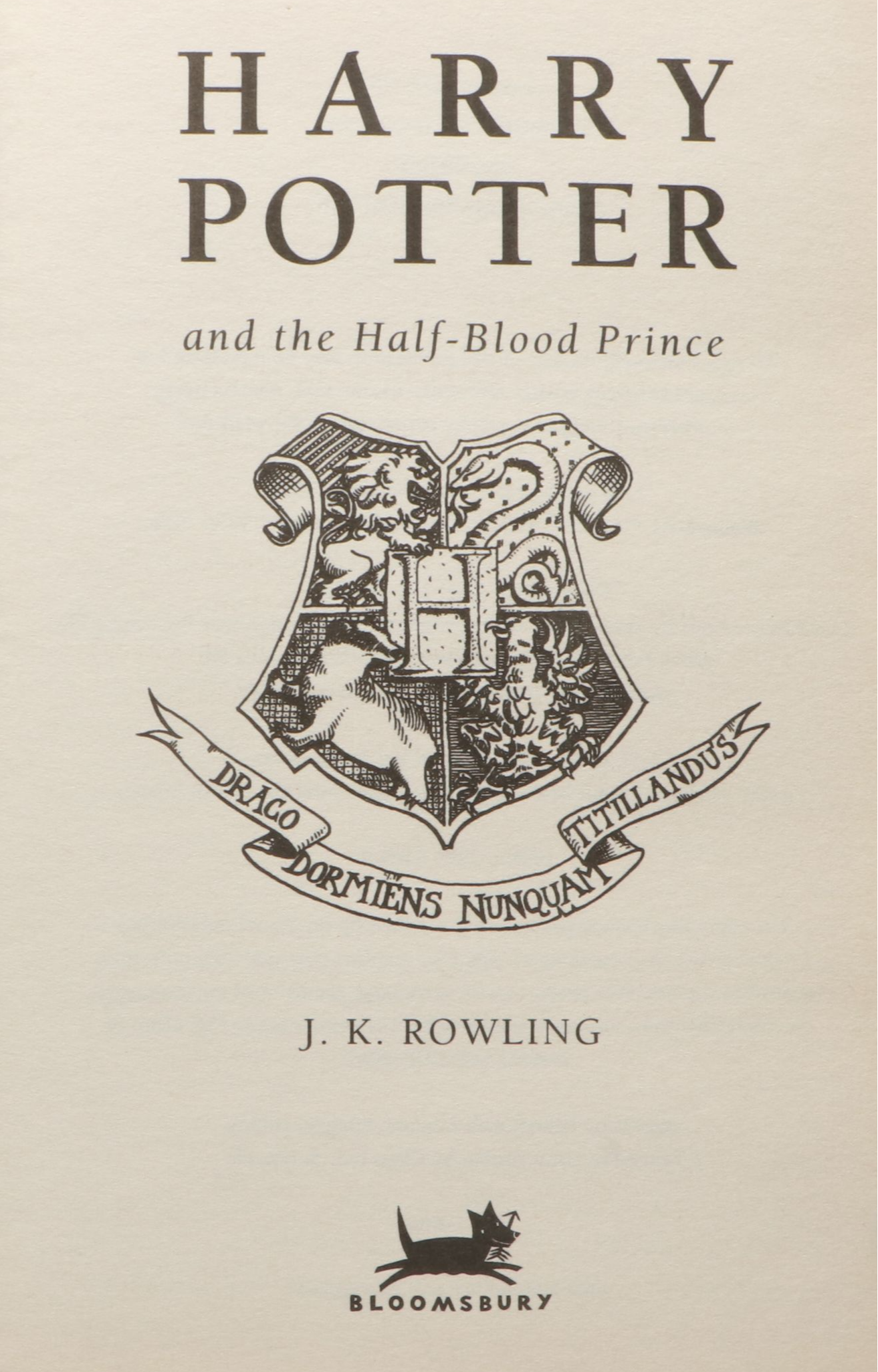 First UK Edition "Harry Potter and the Half-Blood Prince" by J. K. Rowling