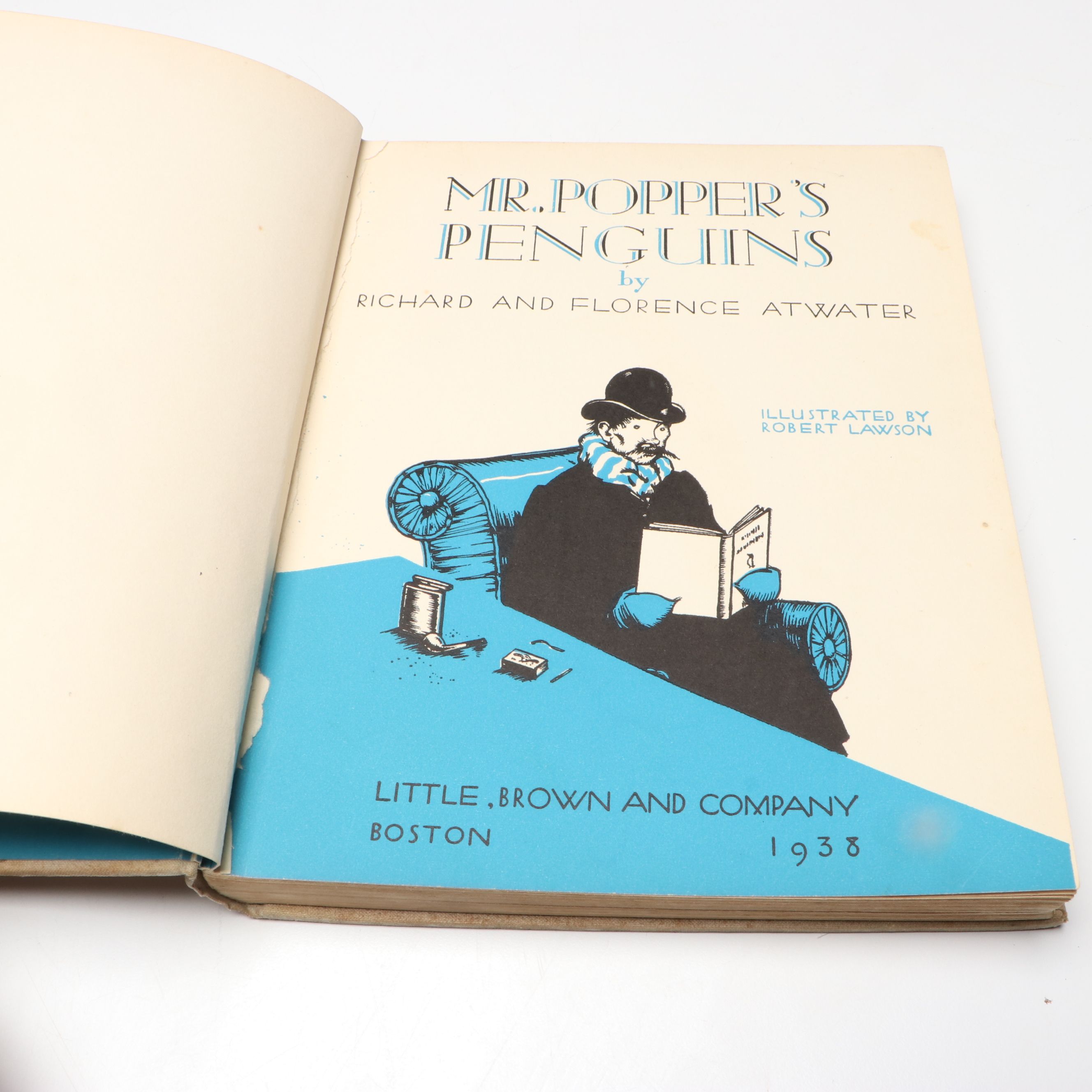 First Printing "Mr. Popper's Penguins" by Richard and Florence Atwater, 1938