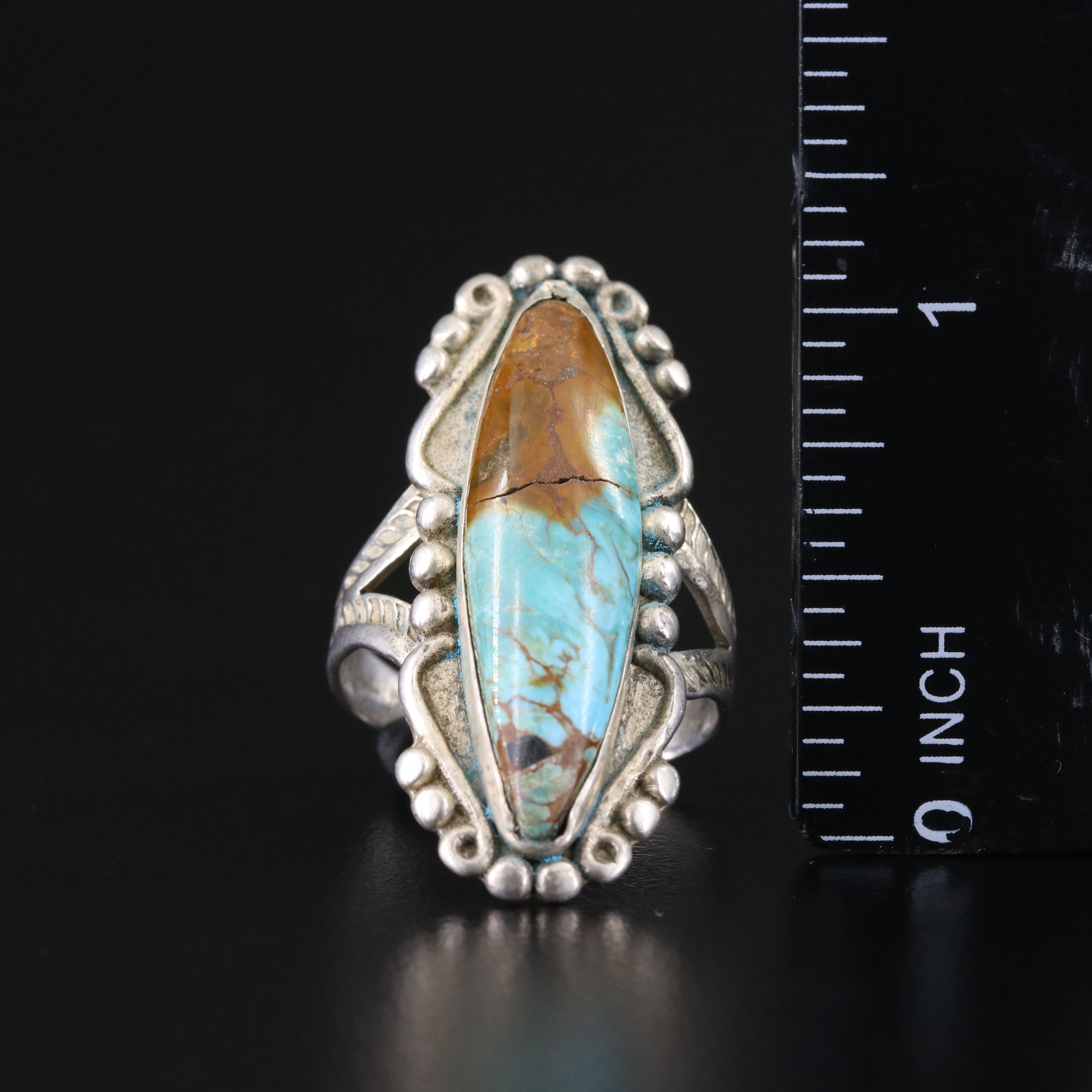 Southwestern Sterling Ring Collection Featuring Turquoise and Faux Turquoise