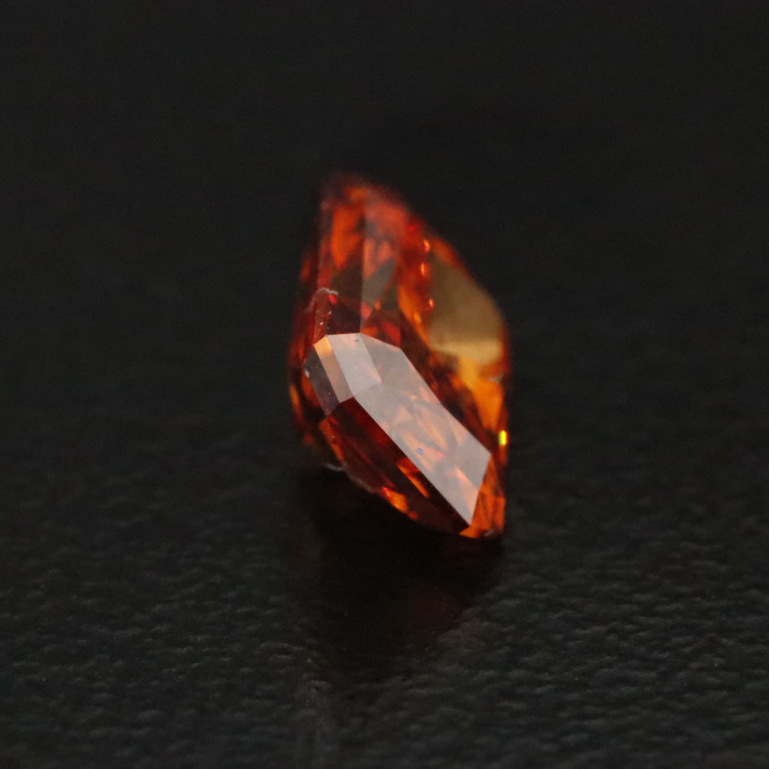 Loose 1.50 CT Lab Grown Fancy Vivid Orange Diamond with IGI Report