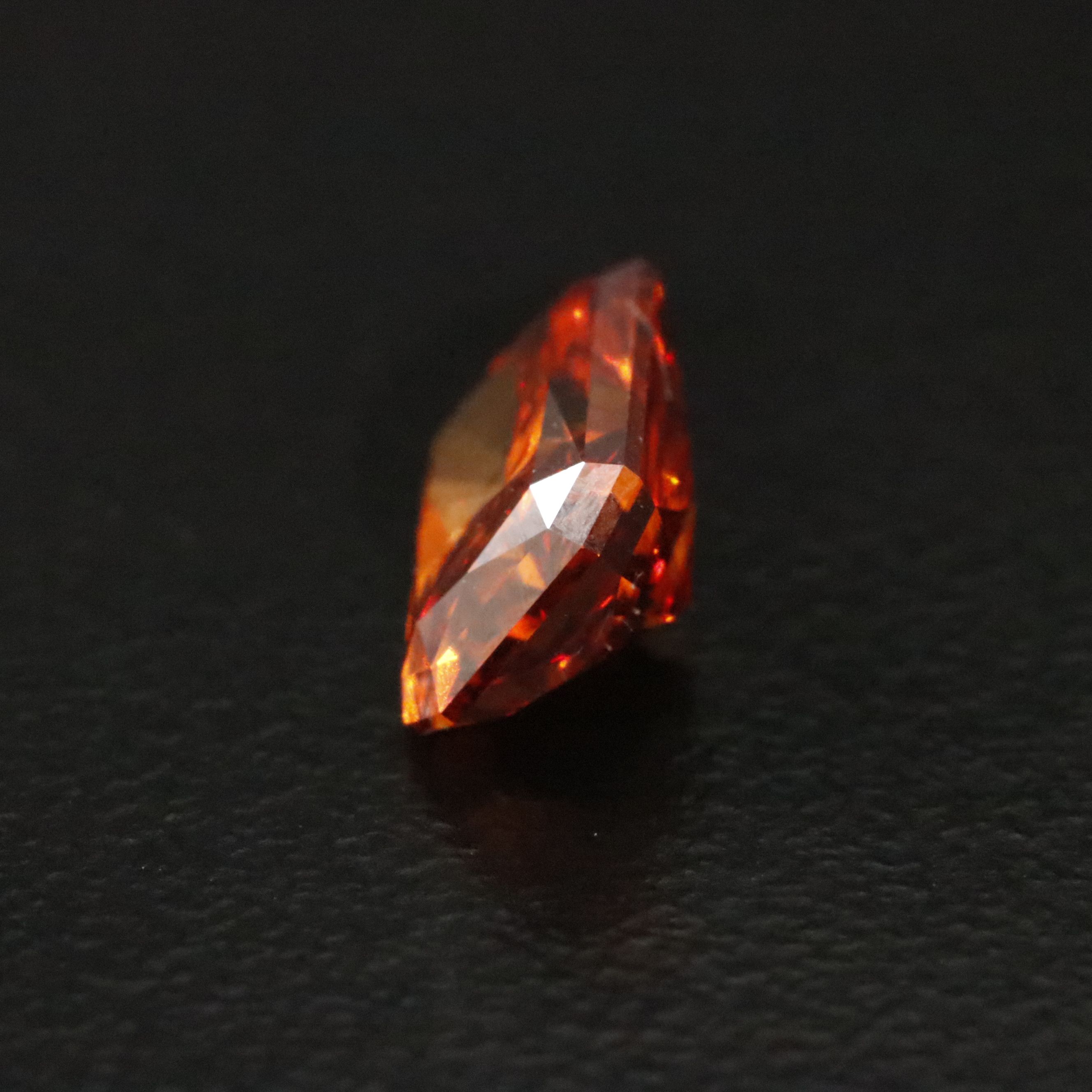 Loose 1.50 CT Lab Grown Fancy Vivid Orange Diamond with IGI Report