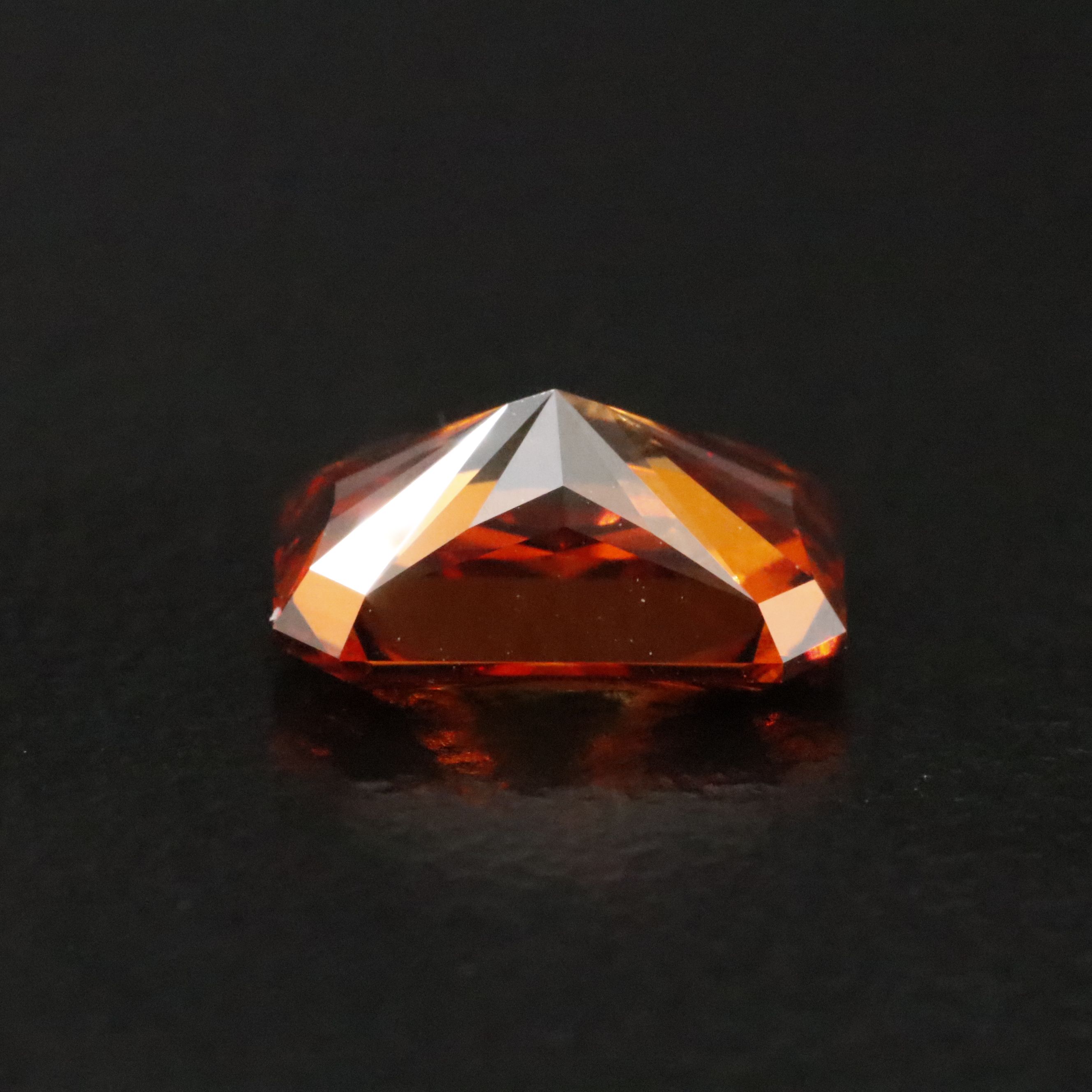 Loose 1.50 CT Lab Grown Fancy Vivid Orange Diamond with IGI Report
