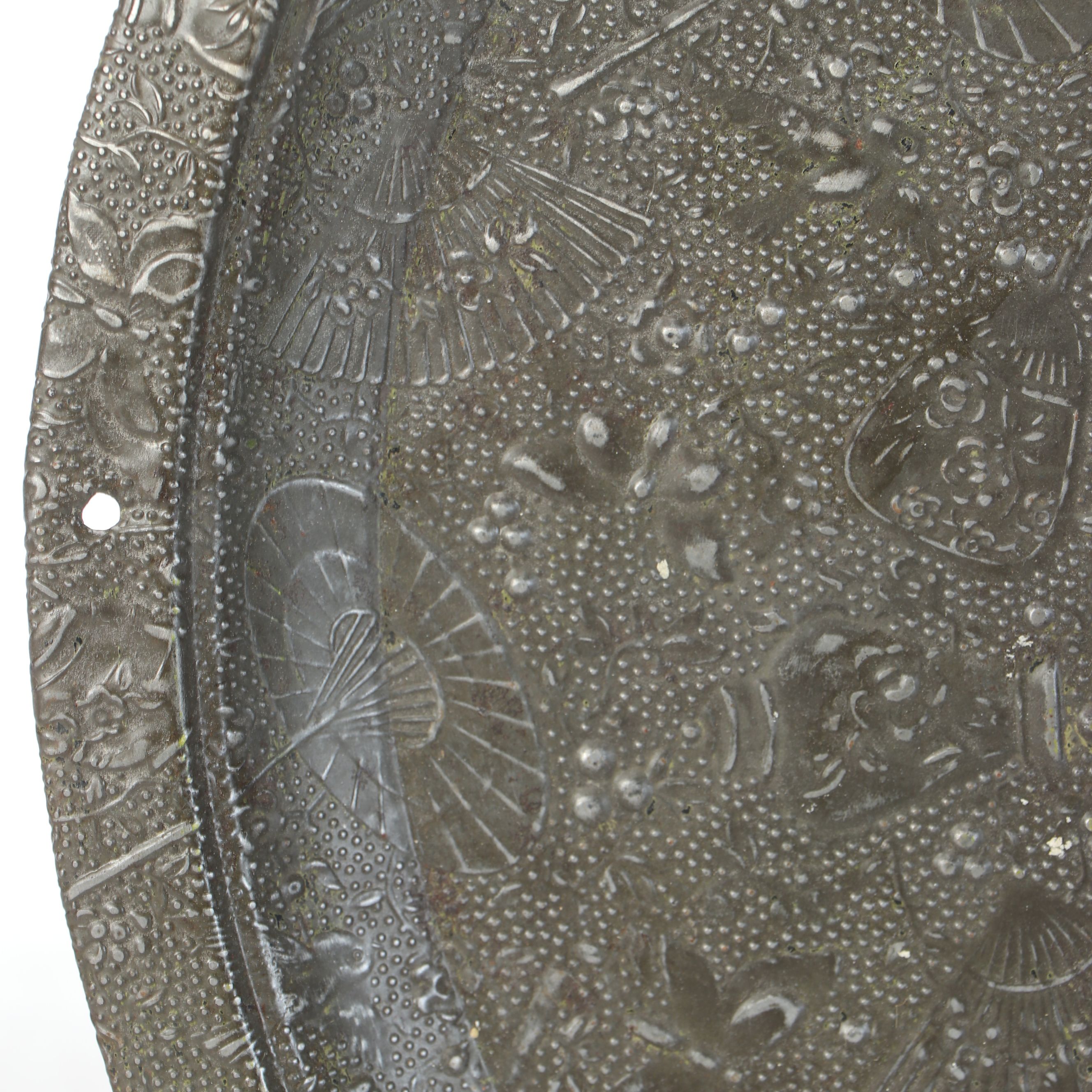 Meridian Victorian Style Silver Plate Tray with Aluminium and Other Serveware