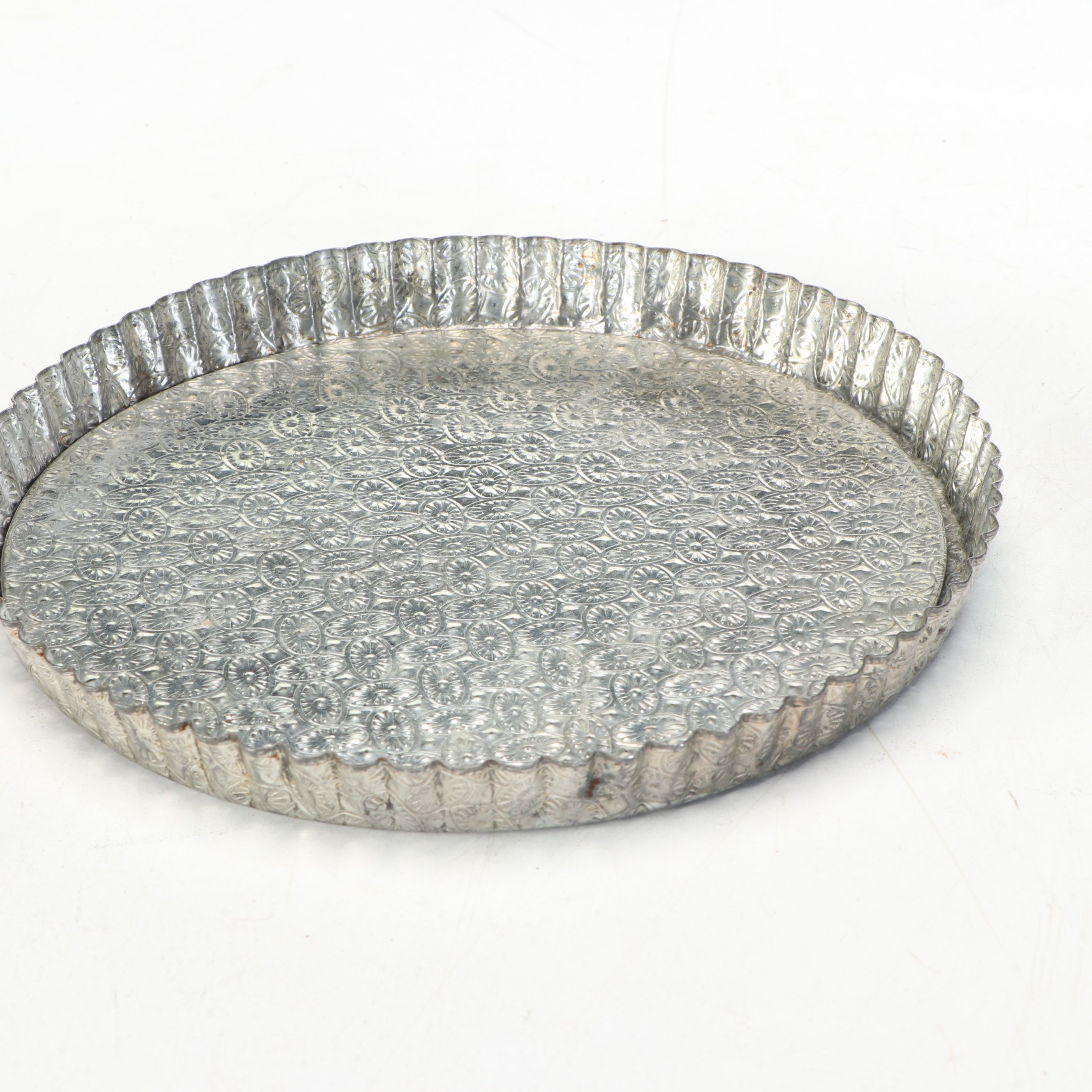 Meridian Victorian Style Silver Plate Tray with Aluminium and Other Serveware