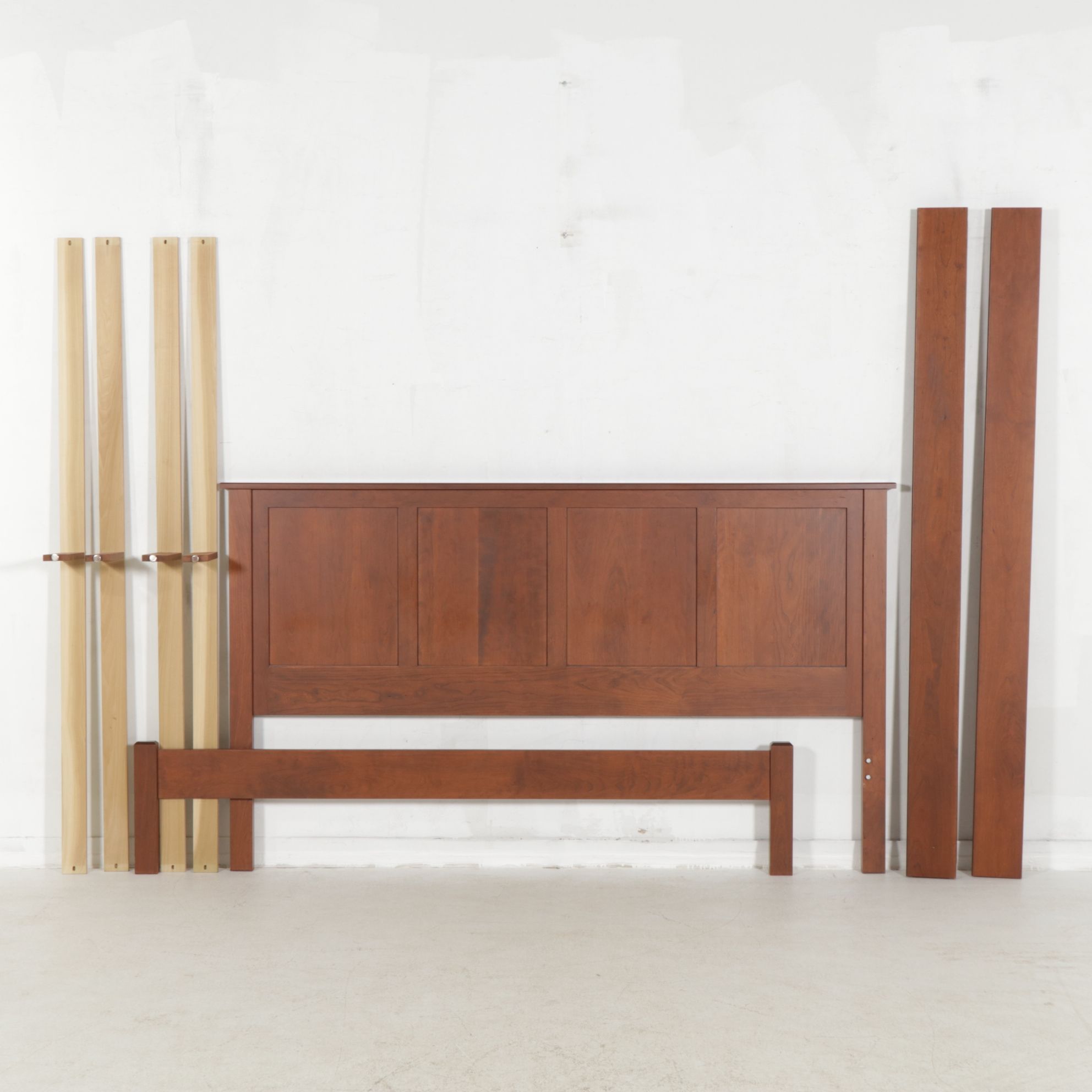 Craftsman Style Cherry King-Size Bed Frame