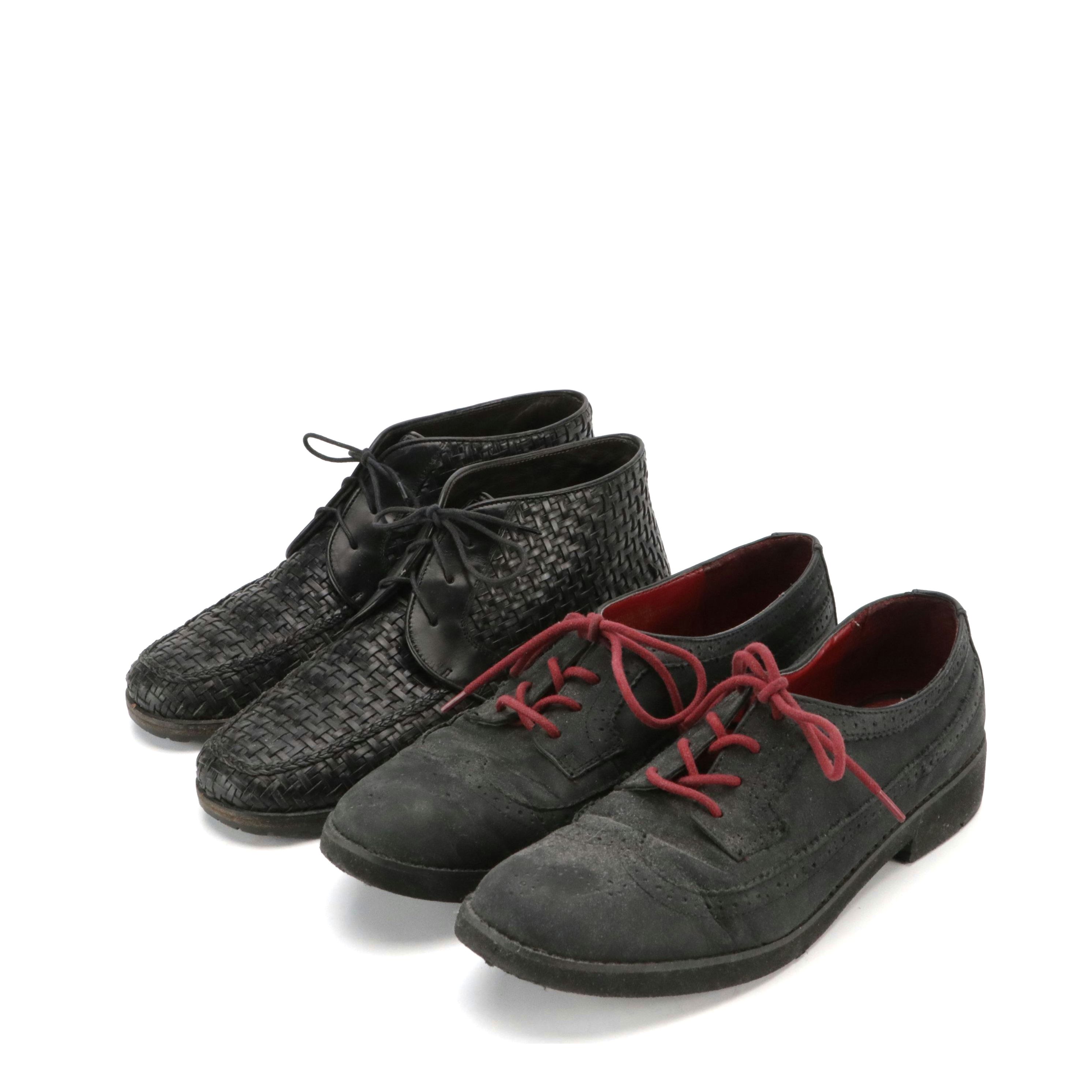 Cole Haan Leather Woven Chukkas and Lauren Ralph Lauren Imogen Oxford Shoe