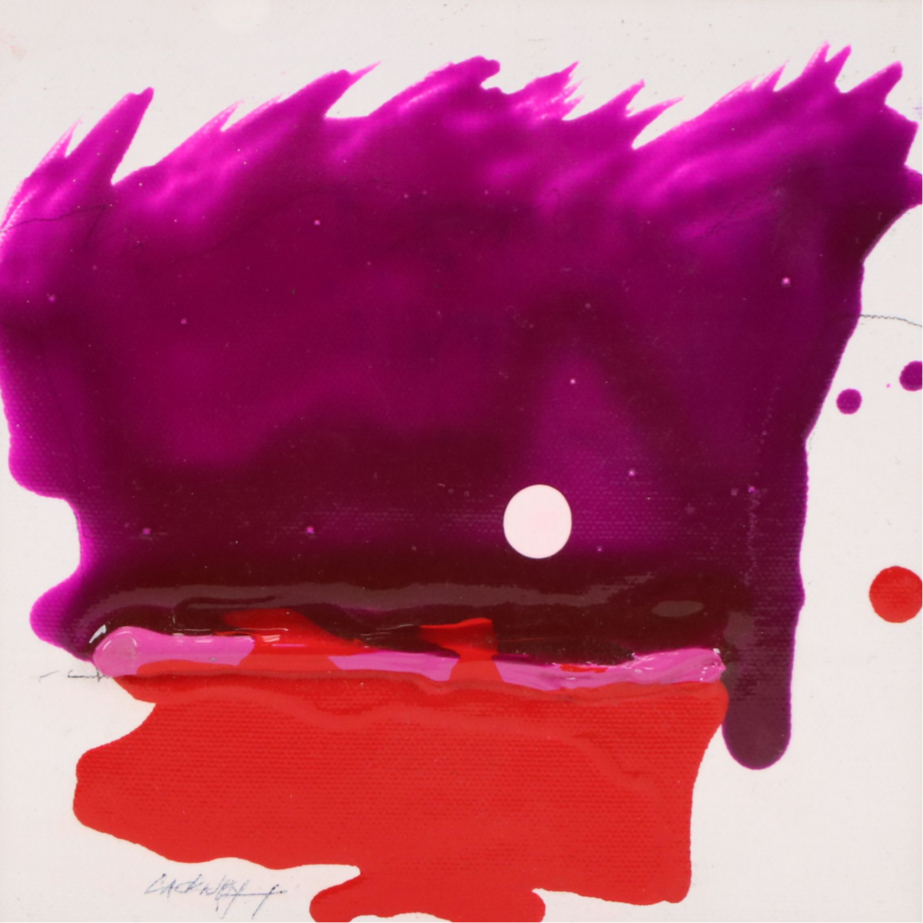 Robert Lackney Acrylic Painting "HI III"