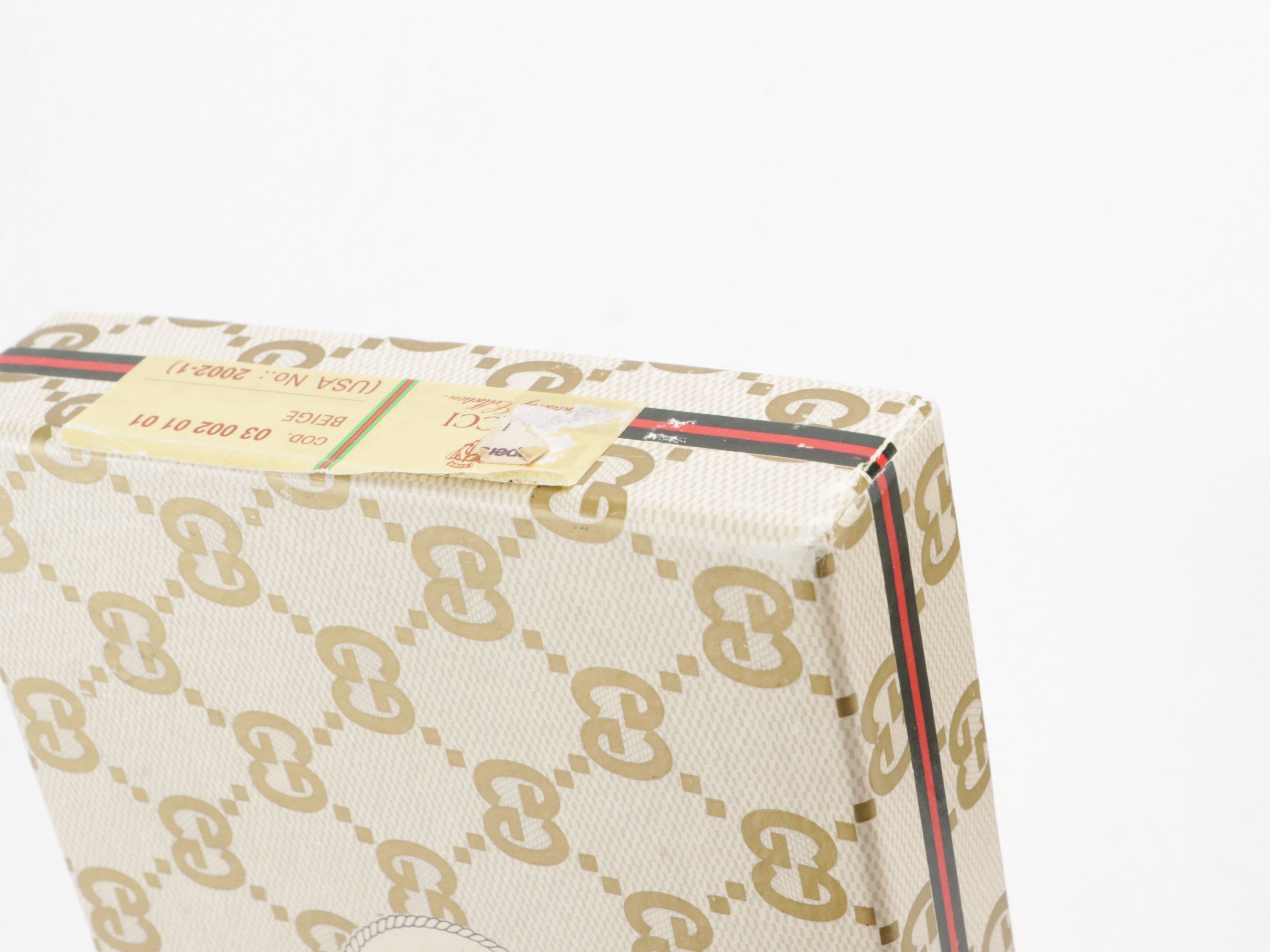 Gucci Accessory Collection Web Stripe Wallet in GG Supreme Canvas with Box