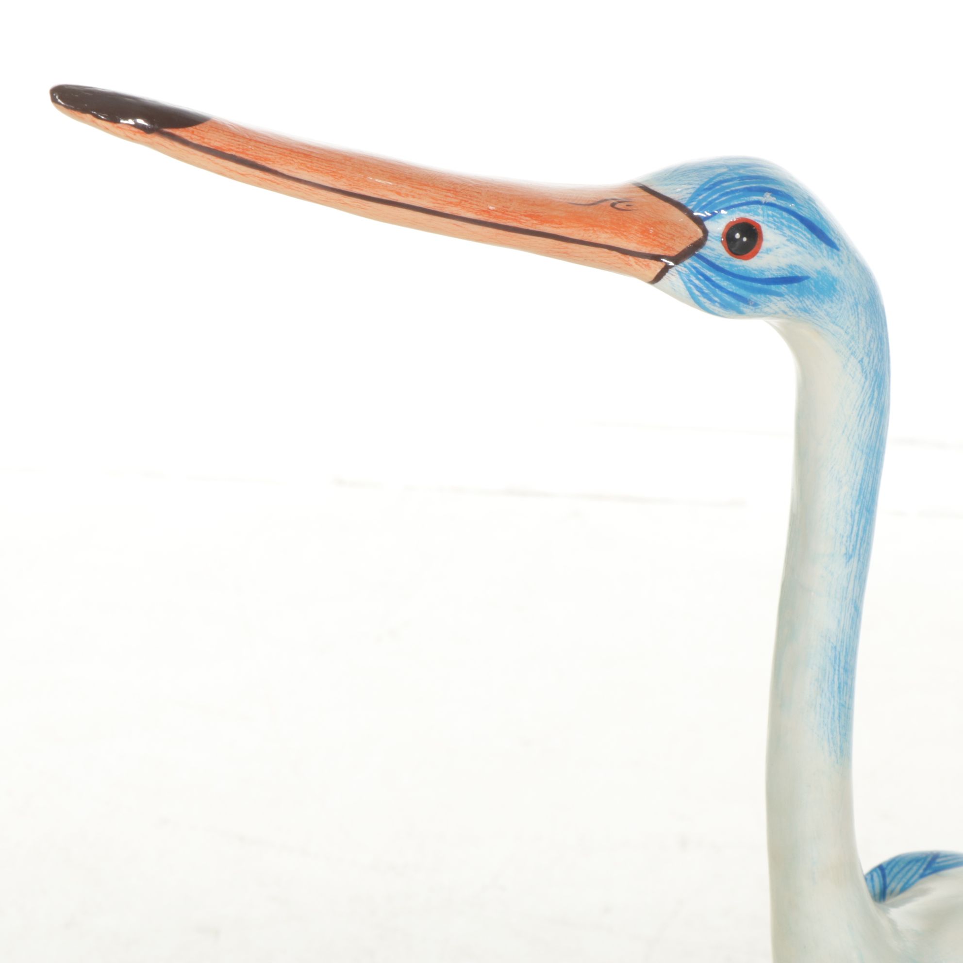 Two Wading Bird Garden Sculptures