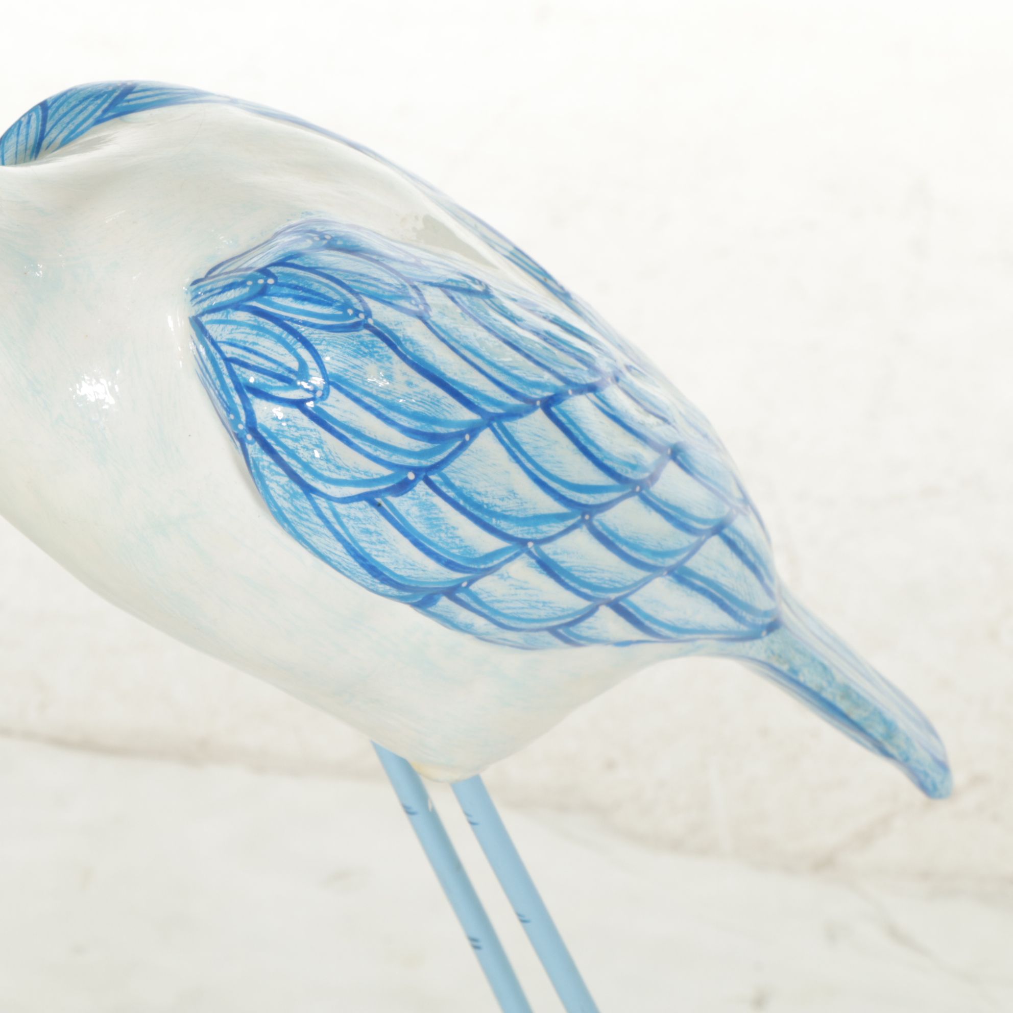 Two Wading Bird Garden Sculptures