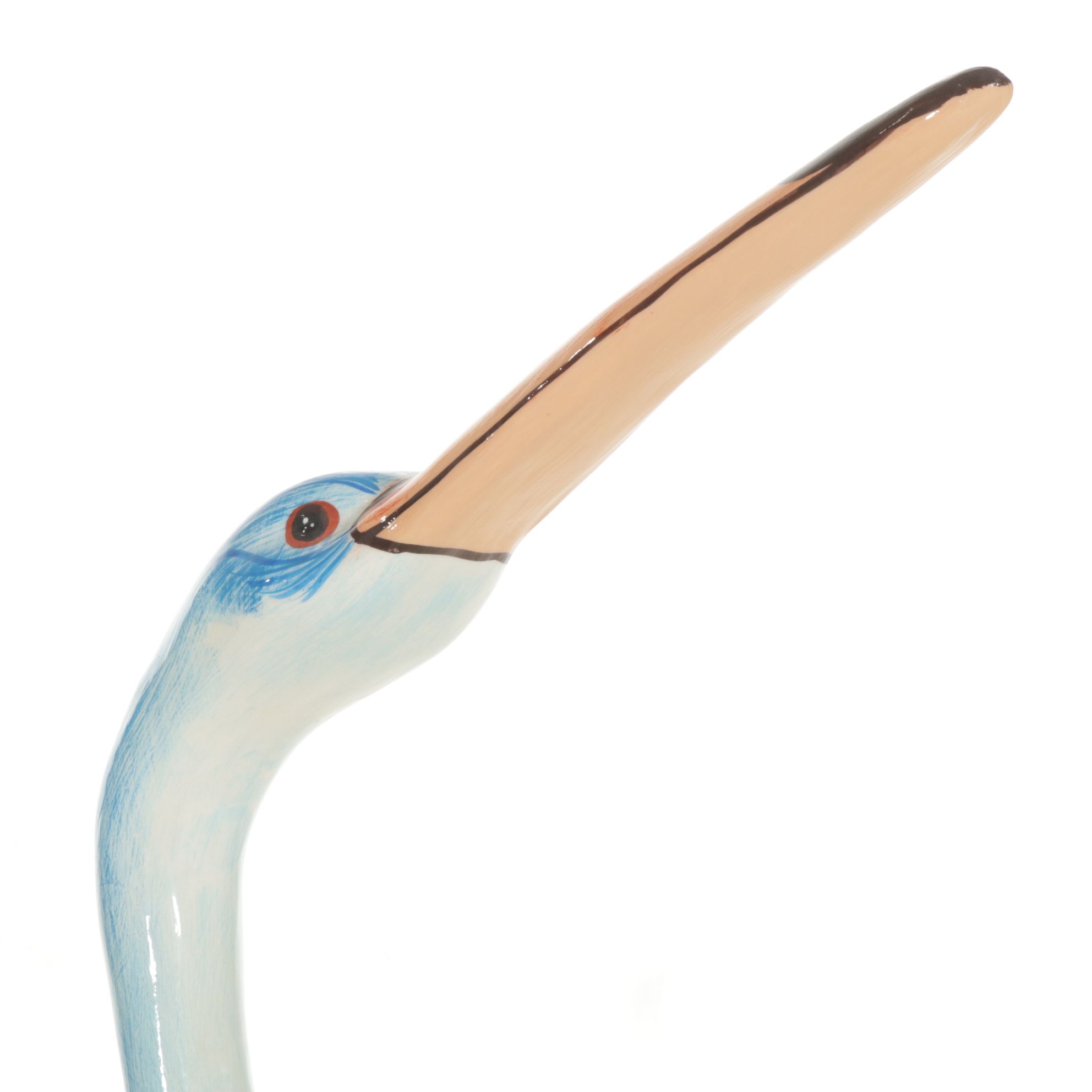 Two Wading Bird Garden Sculptures