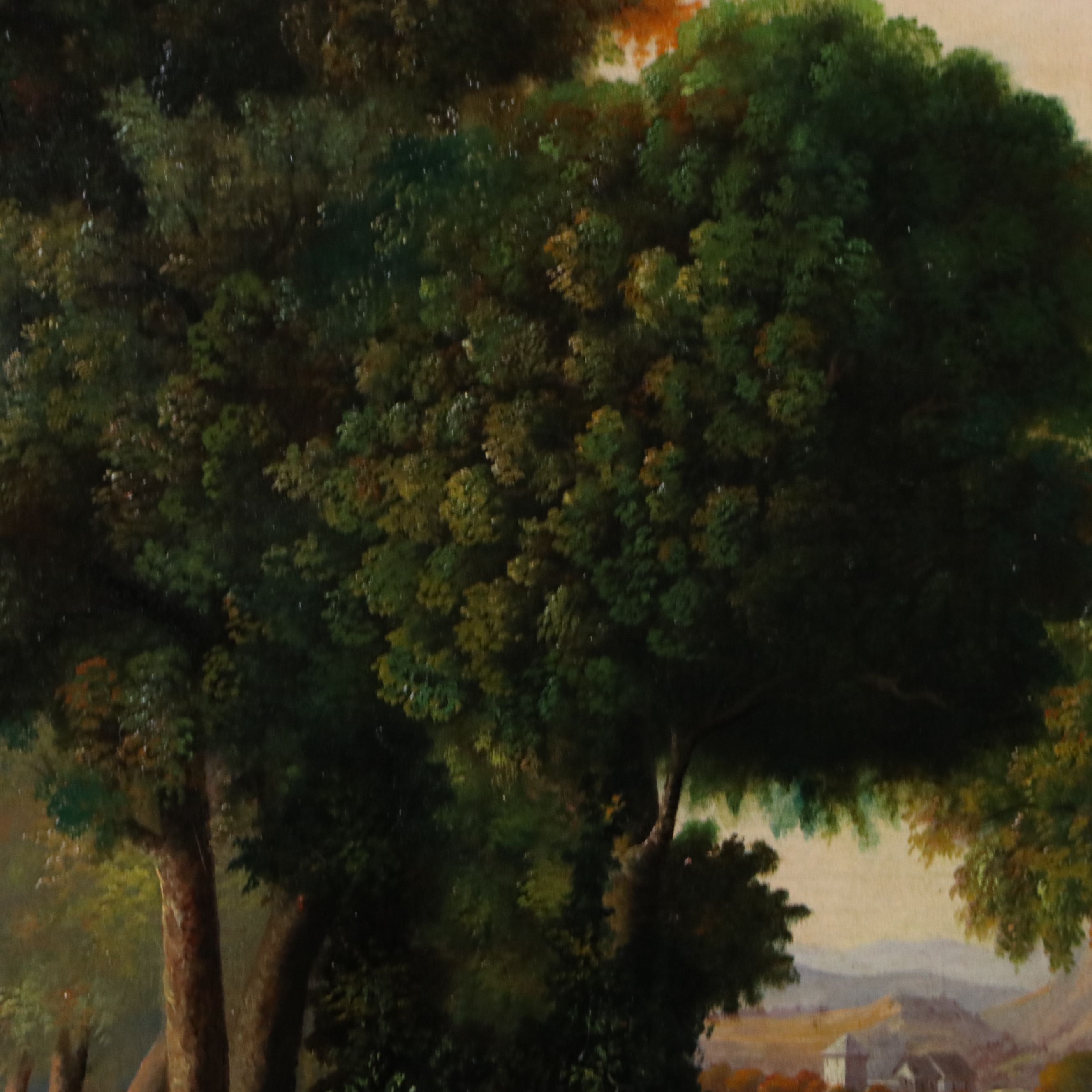 After Thomas Cole Oil Painting "Dream of Arcadia", Late 19th Century