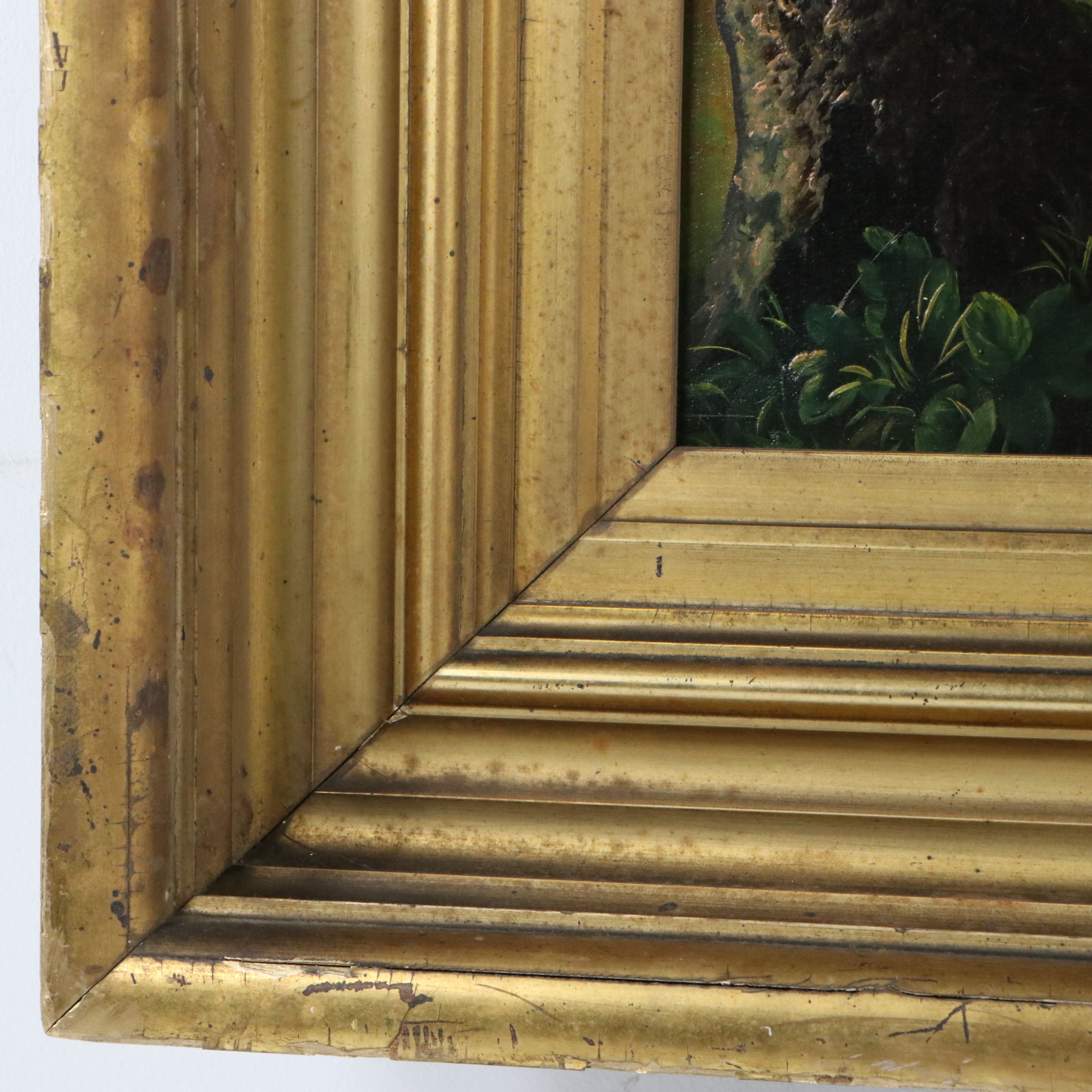 After Thomas Cole Oil Painting "Dream of Arcadia", Late 19th Century