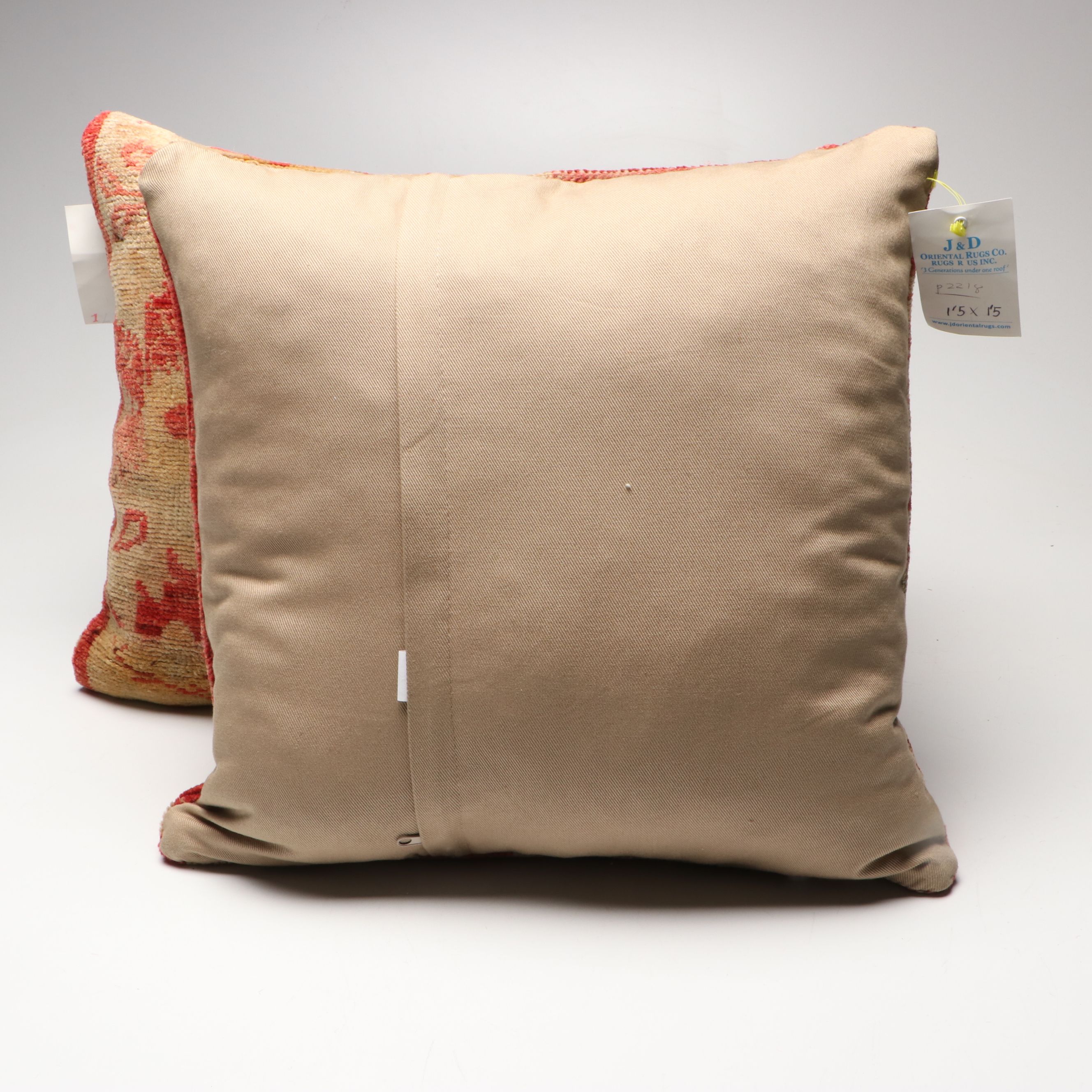 J & D Oriental Rugs Woven Turkish Throw Pillows