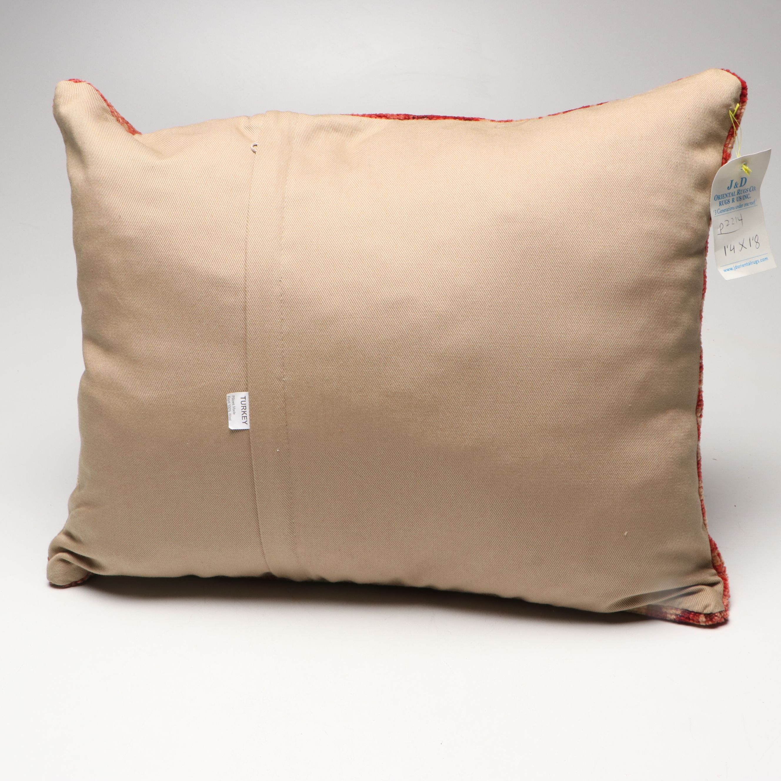 J & D Oriental Rugs Woven Turkish Throw Pillows