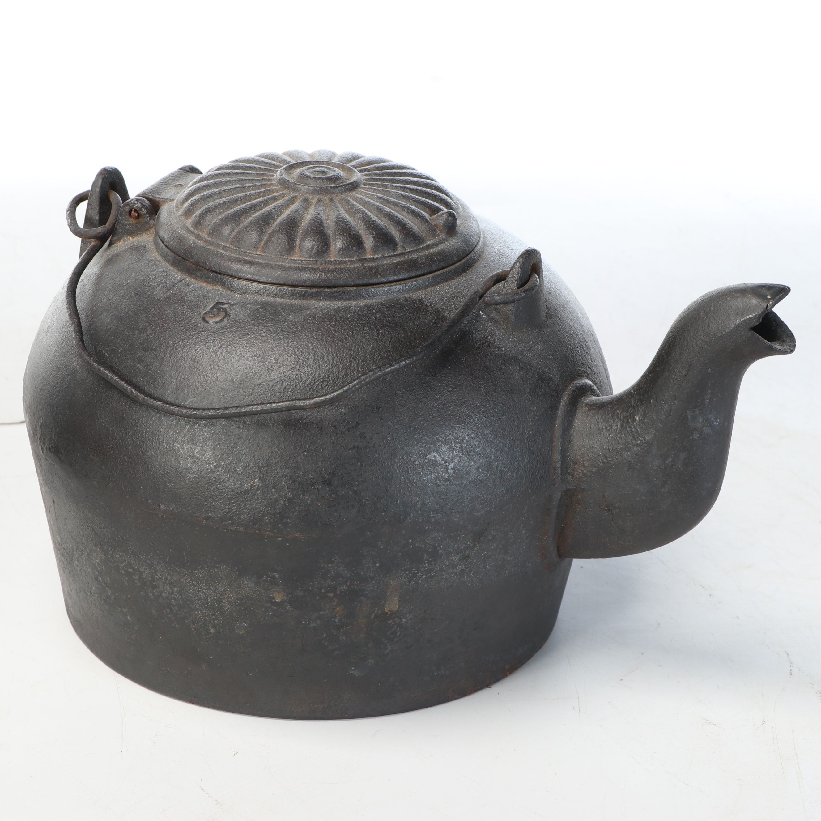 Wilton and Other Vintage Trivets with Cast Iron Hanging Pot Rack, More Décor