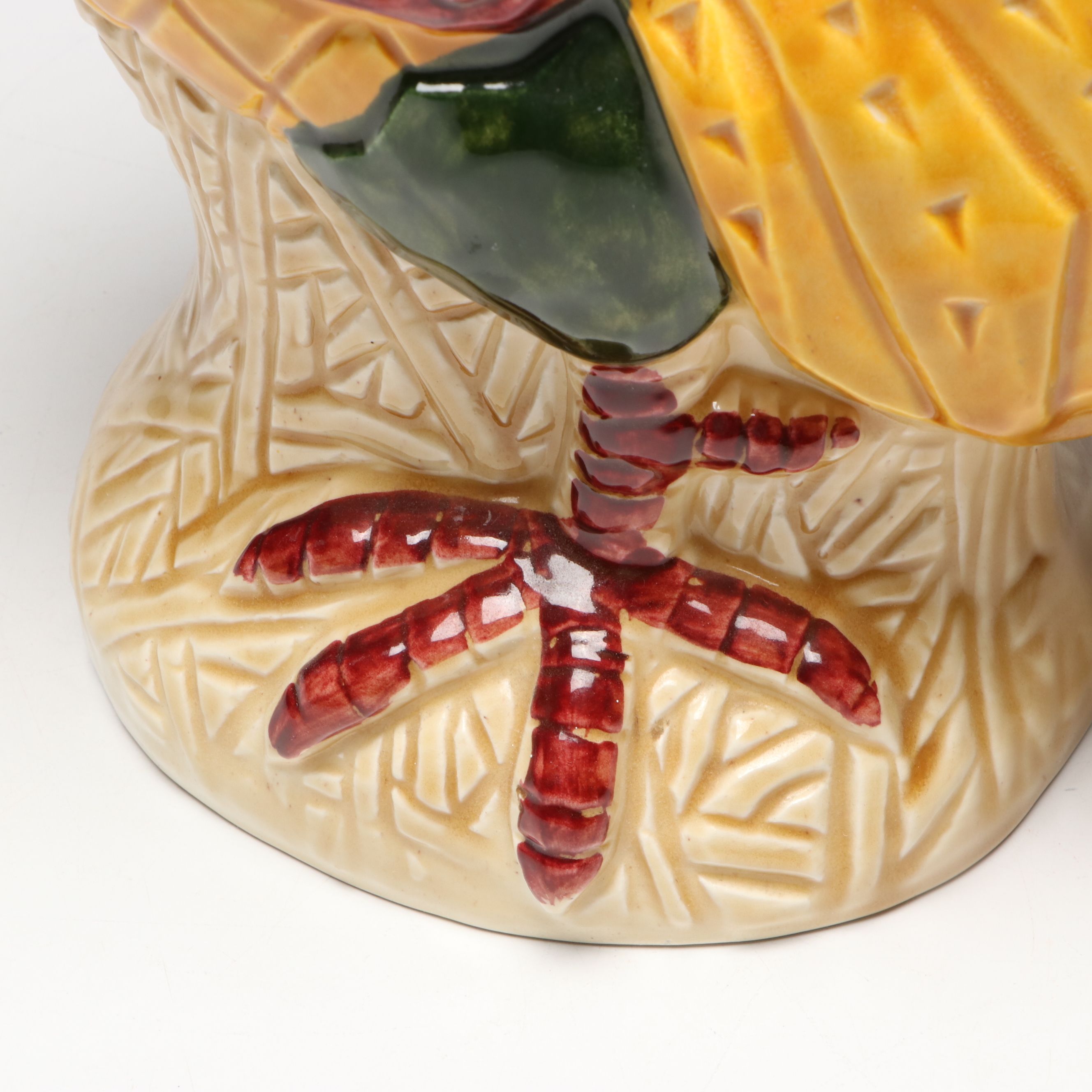 Metlox "California Provincial" Ceramic Rooster Pitcher, Mid to Late 20th Century