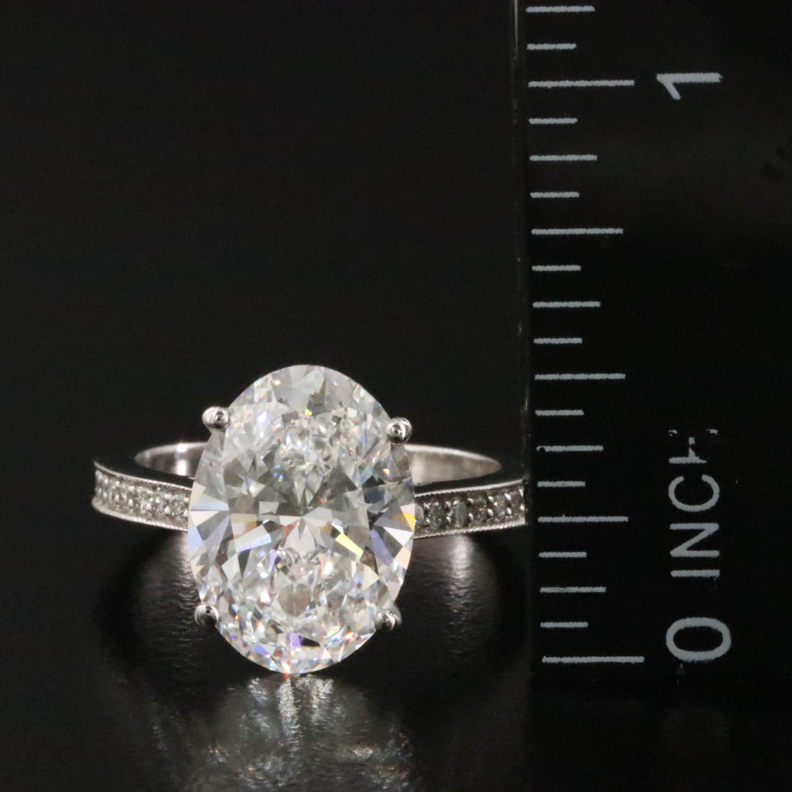 14K 5.22 CTW Lab Grown Diamond Ring with IGI Report