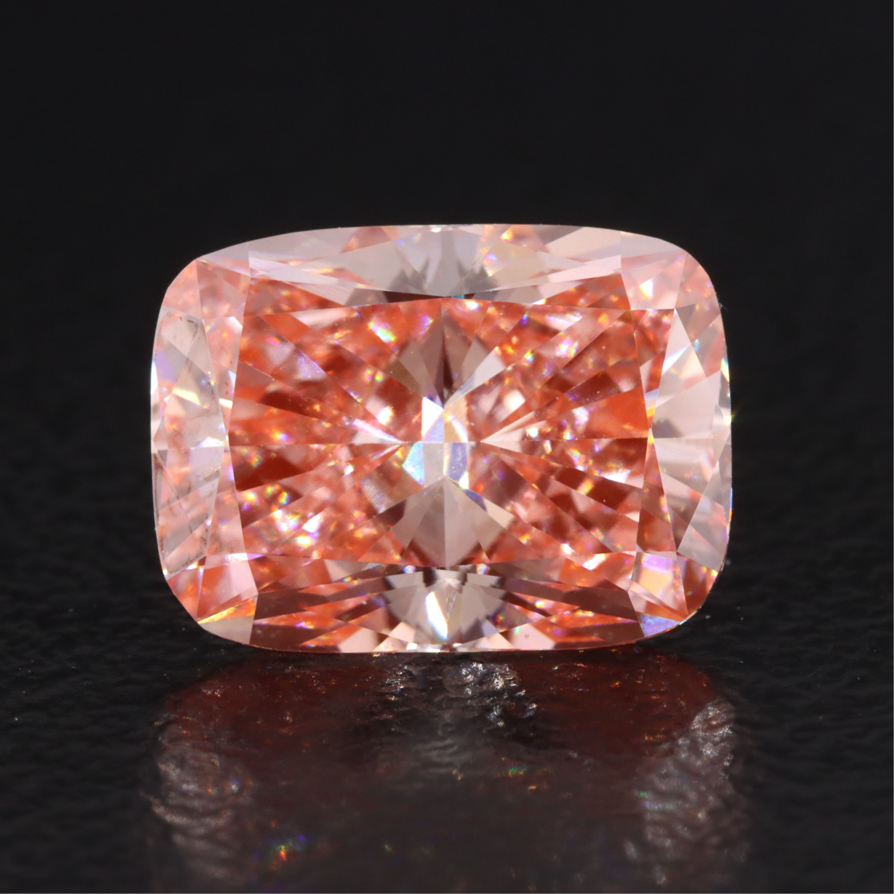 Loose 3.00 CT Lab Grown Fancy Vivid Pink Diamond with IGI Report