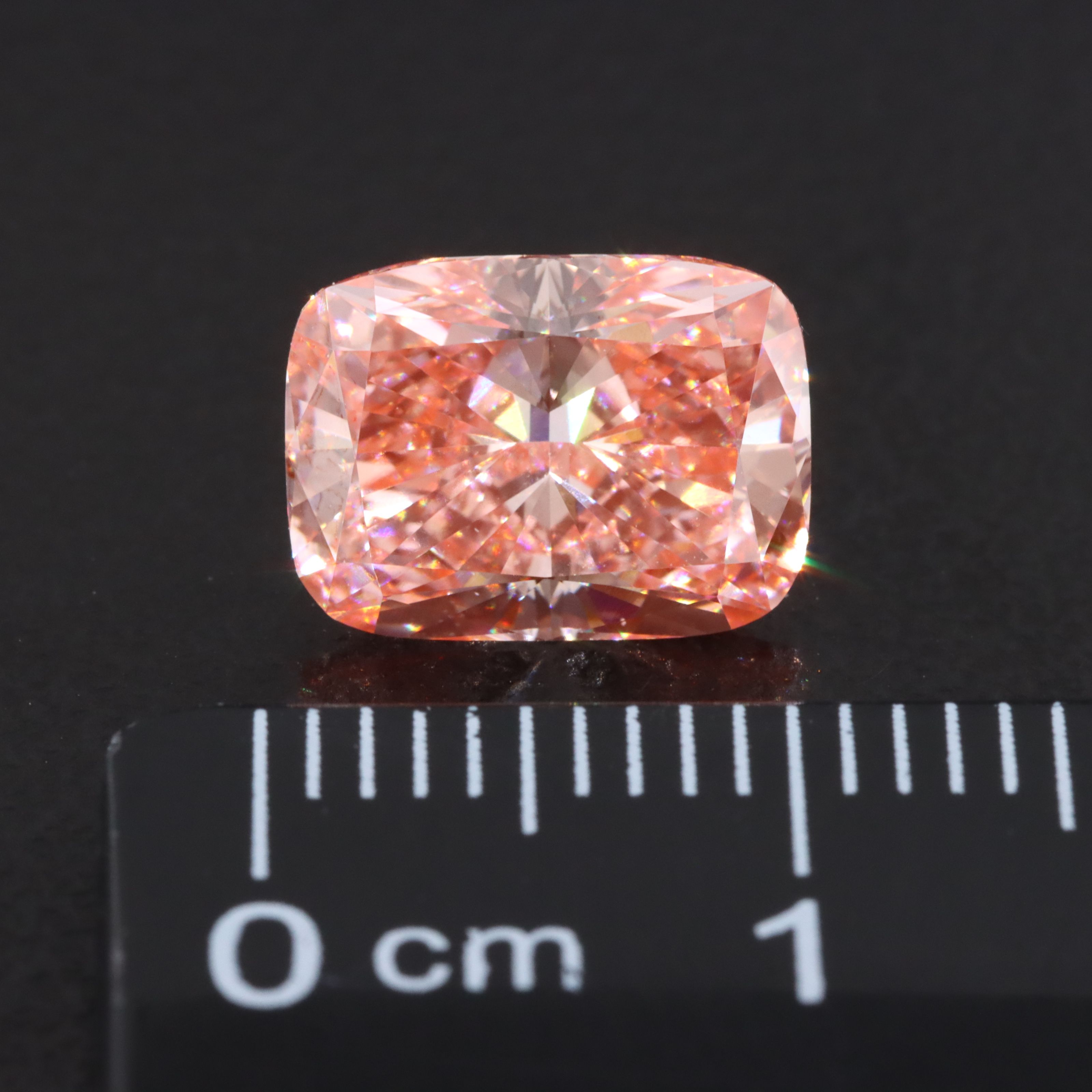 Loose 3.00 CT Lab Grown Fancy Vivid Pink Diamond with IGI Report