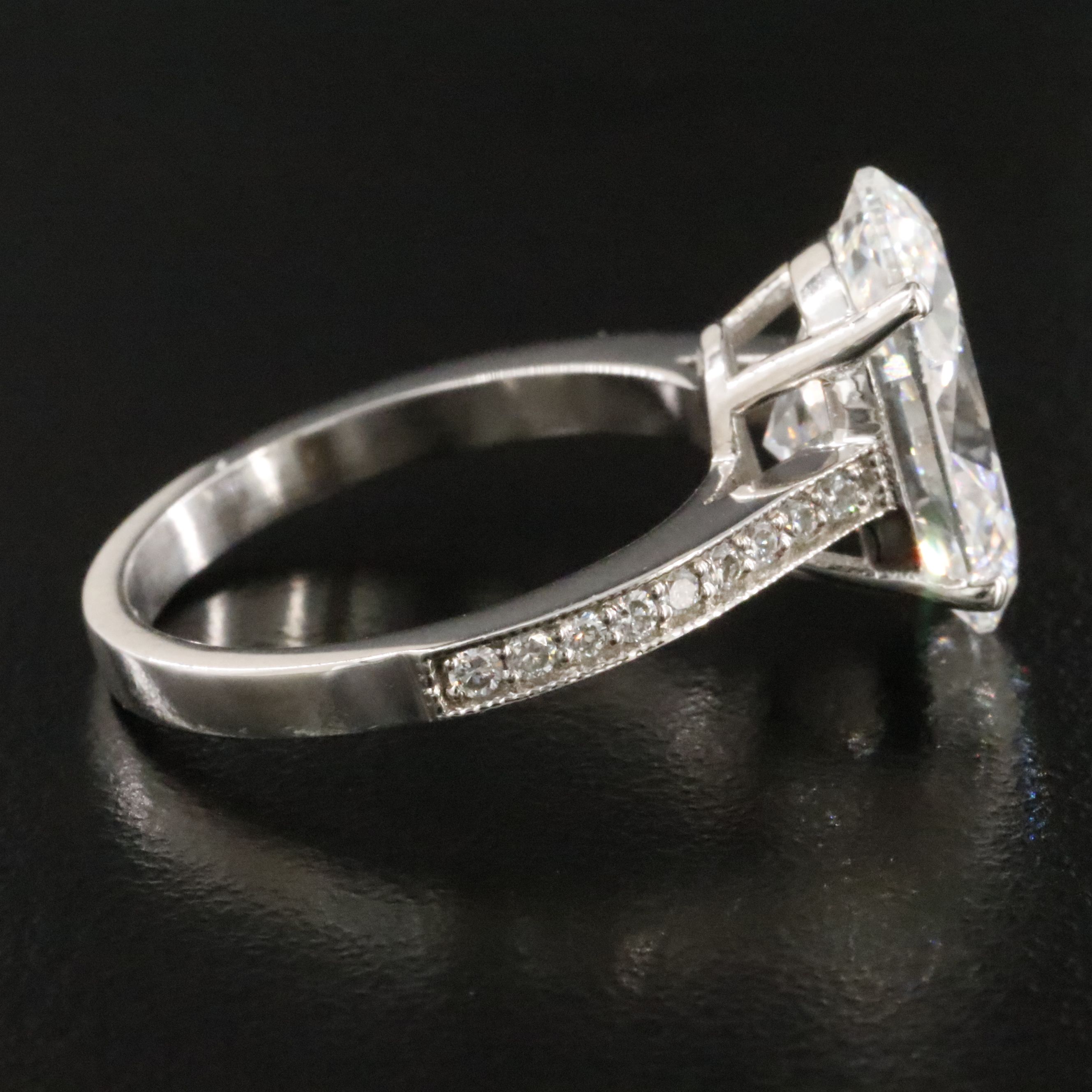 14K 5.22 CTW Lab Grown Diamond Ring with IGI Report