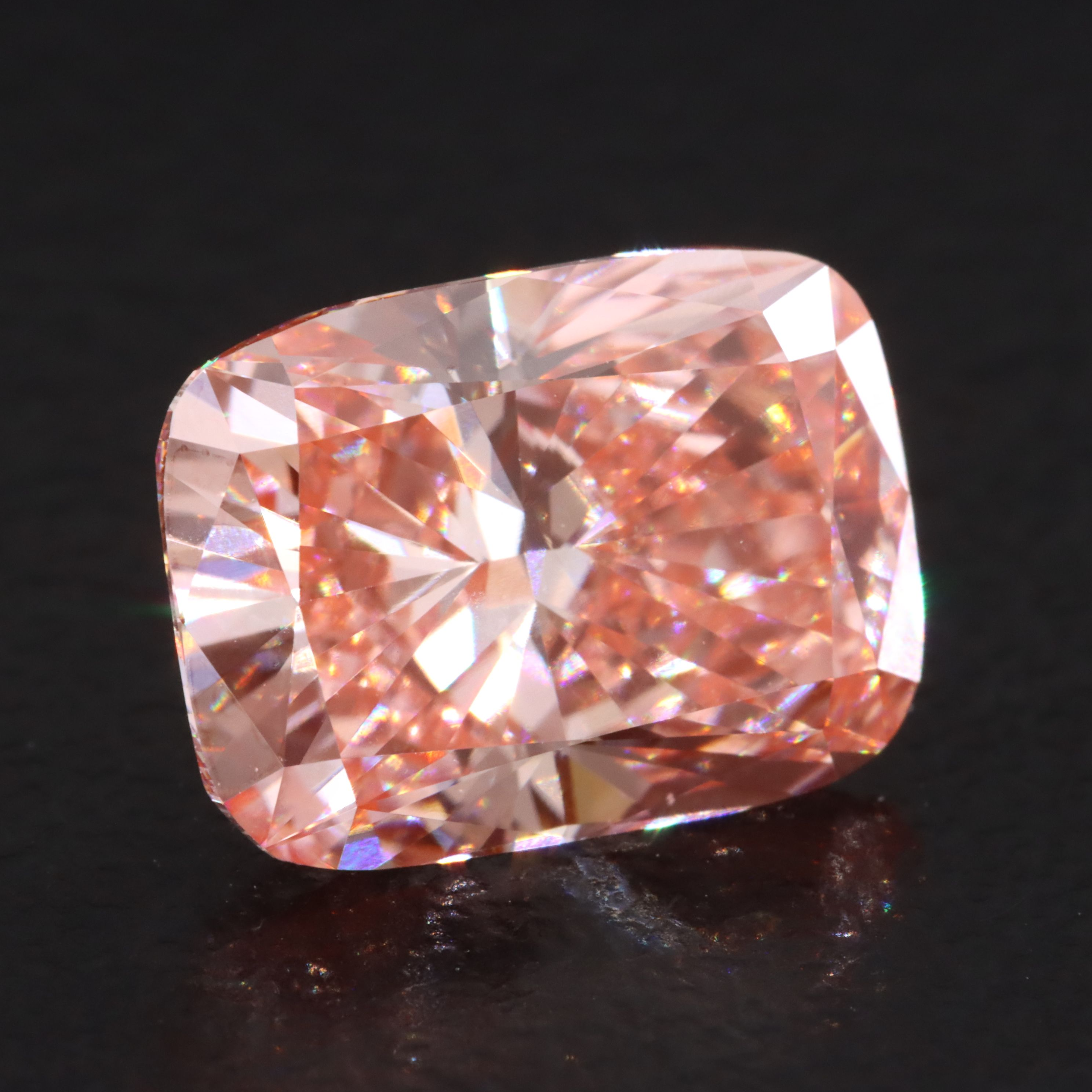 Loose 3.00 CT Lab Grown Fancy Vivid Pink Diamond with IGI Report