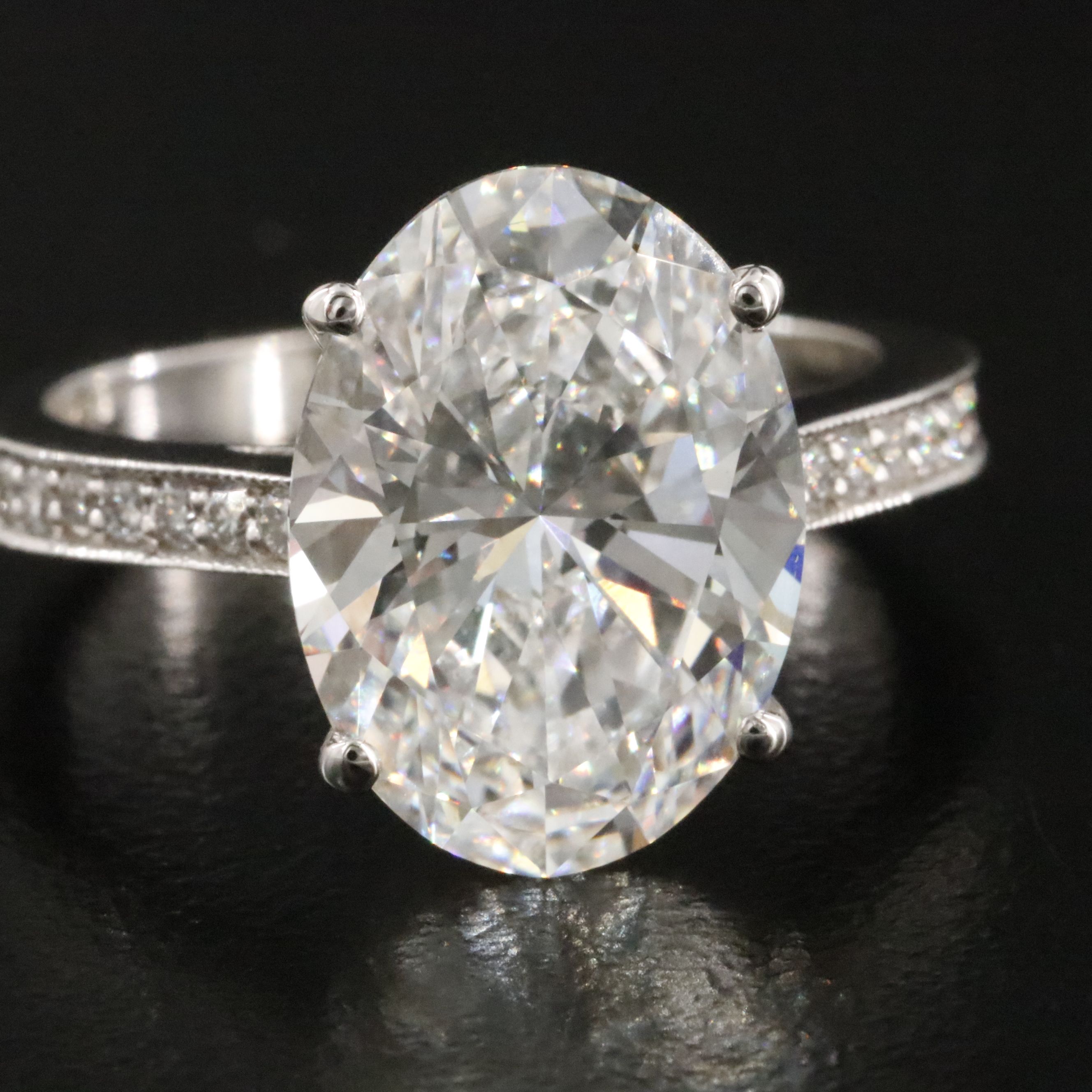 14K 5.22 CTW Lab Grown Diamond Ring with IGI Report