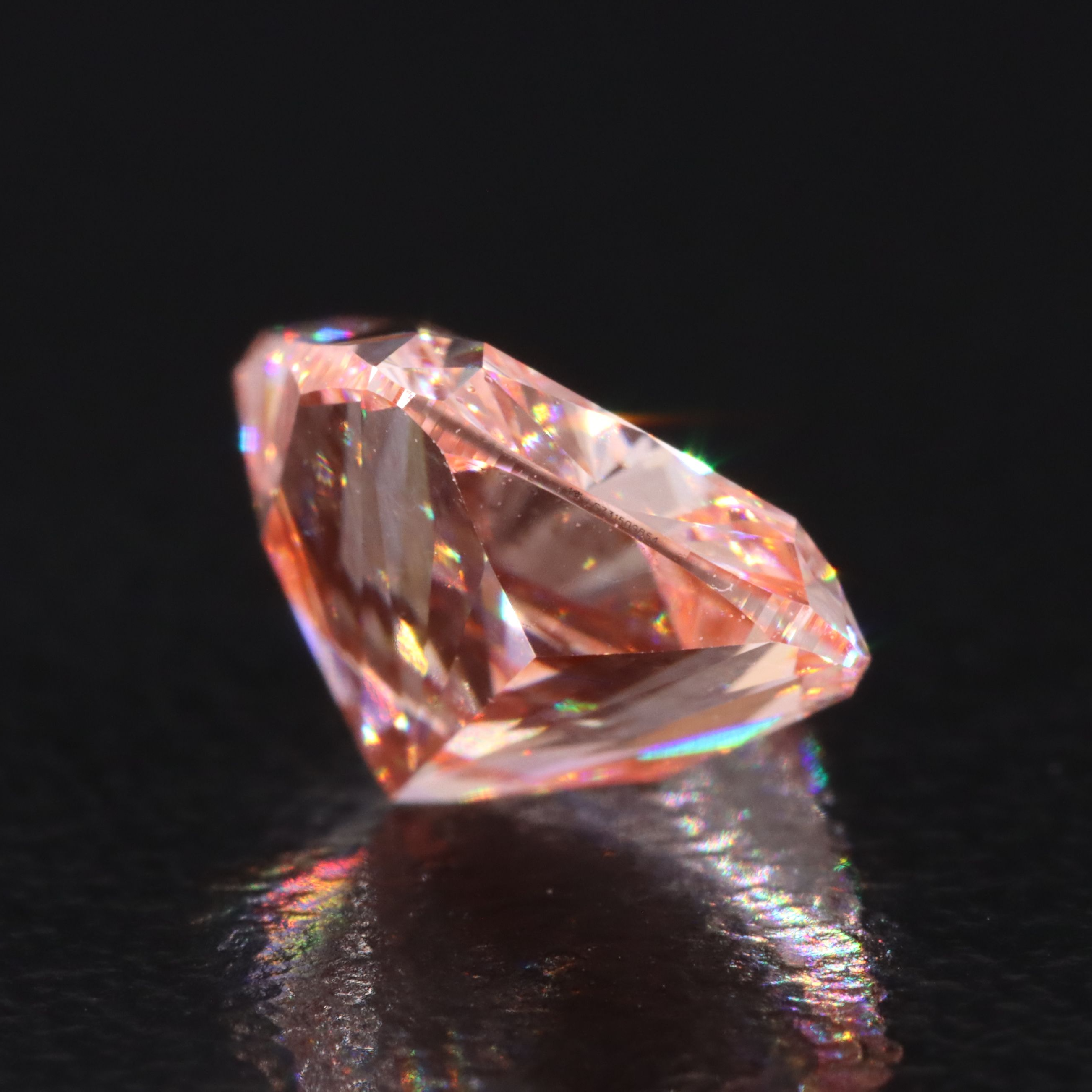 Loose 3.00 CT Lab Grown Fancy Vivid Pink Diamond with IGI Report