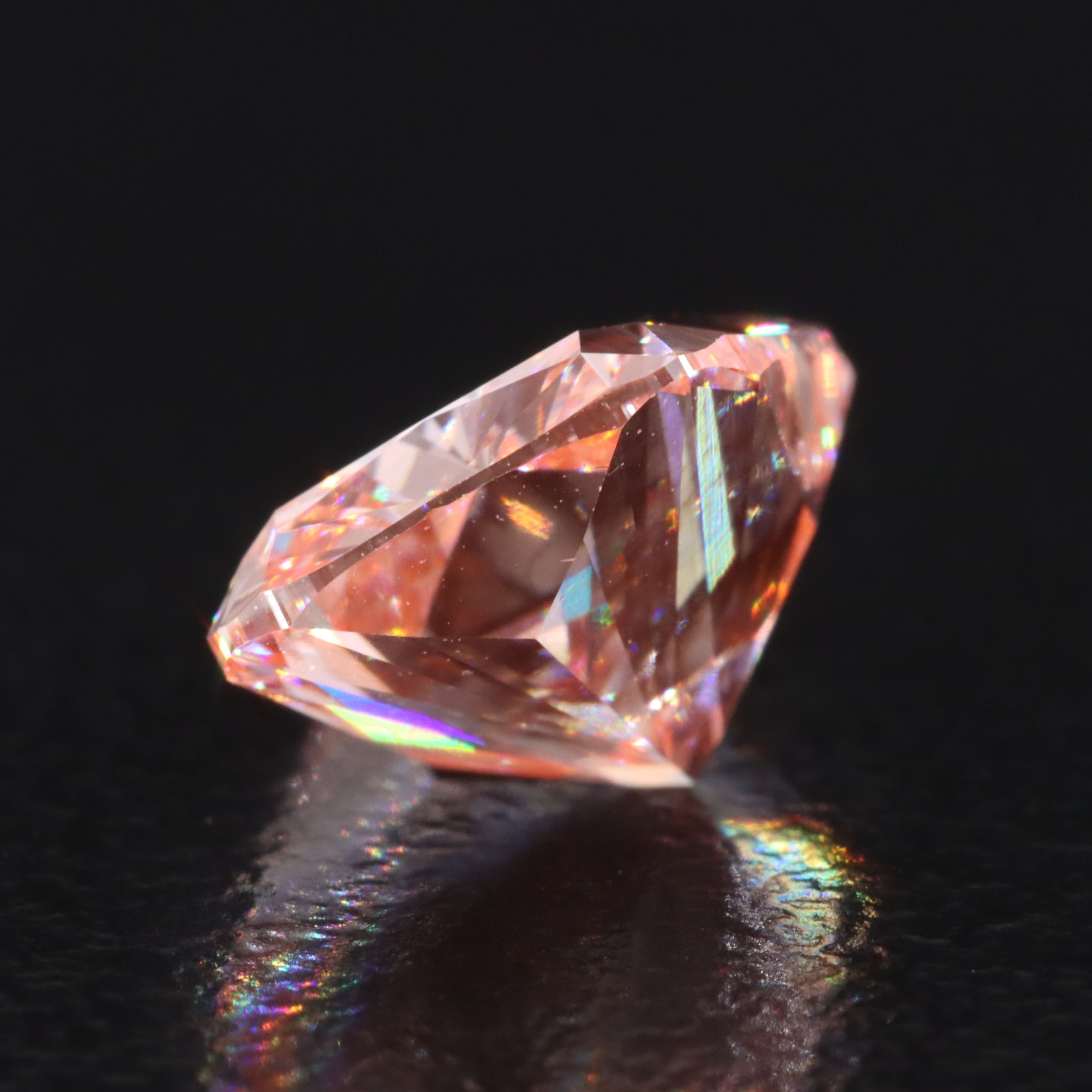 Loose 3.00 CT Lab Grown Fancy Vivid Pink Diamond with IGI Report