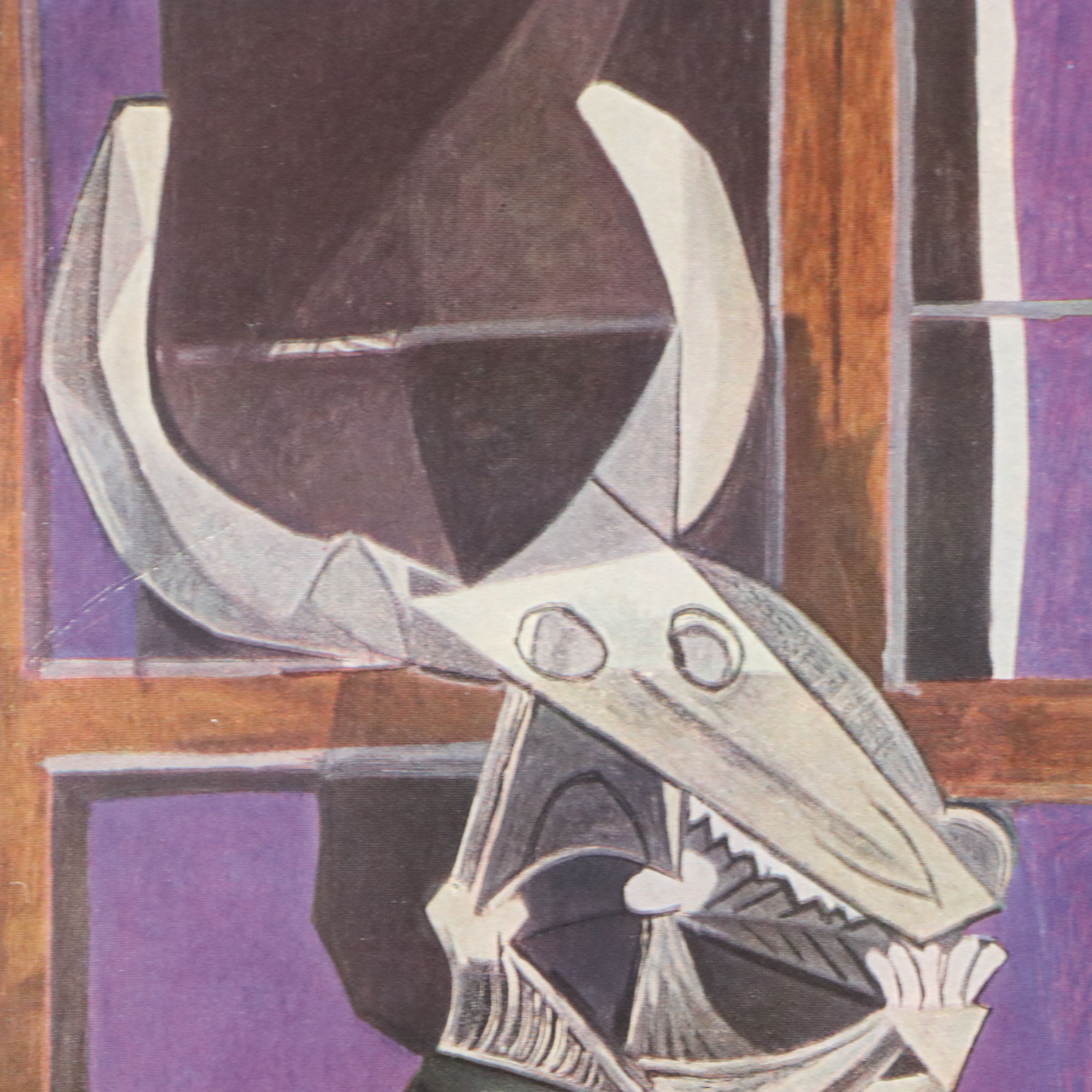 Offset Lithograph After Pablo Picasso "Nature Morte (Still Life with Ox Skull)"