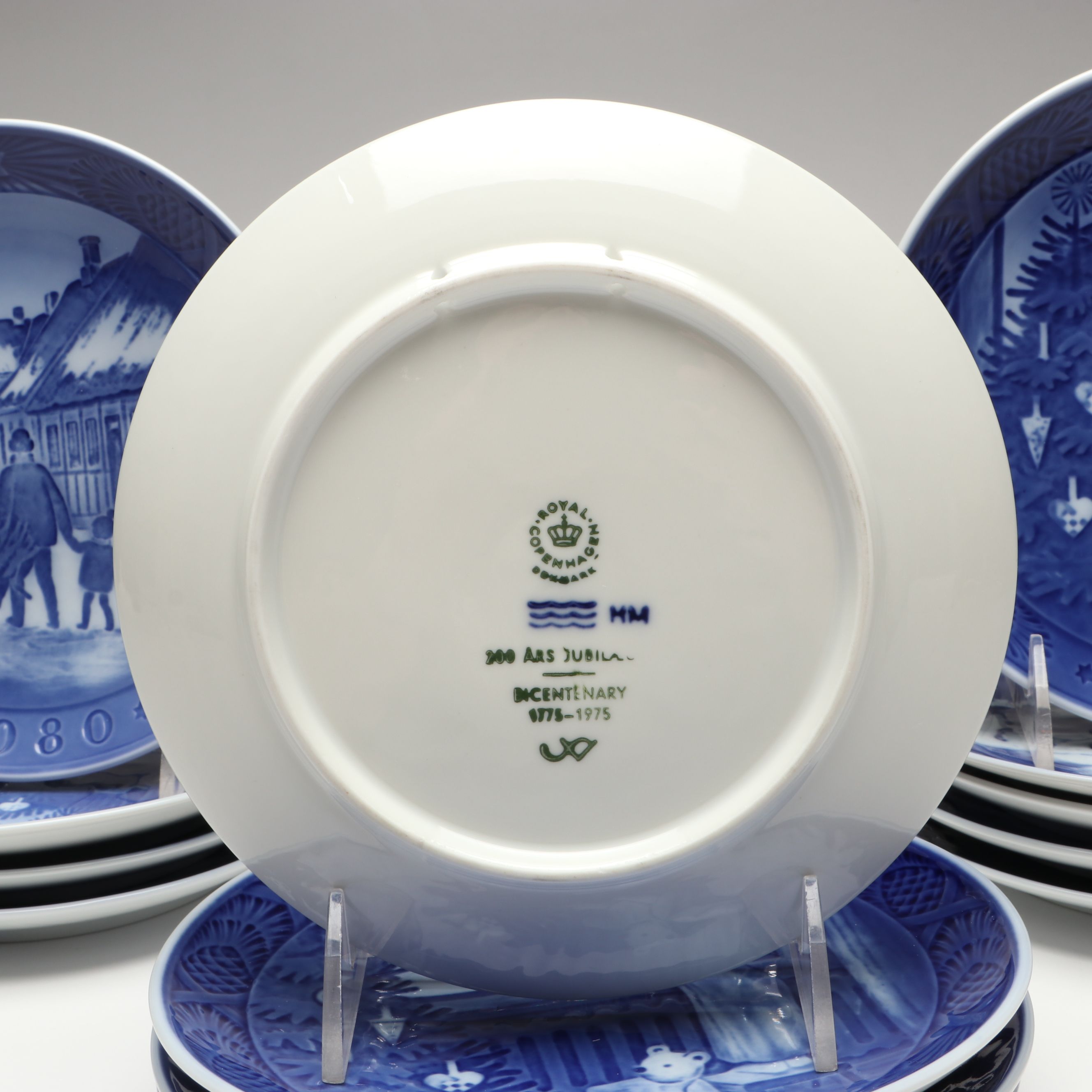Royal Copenhagen Porcelain Collector Plates Featuring "Welcome Home"