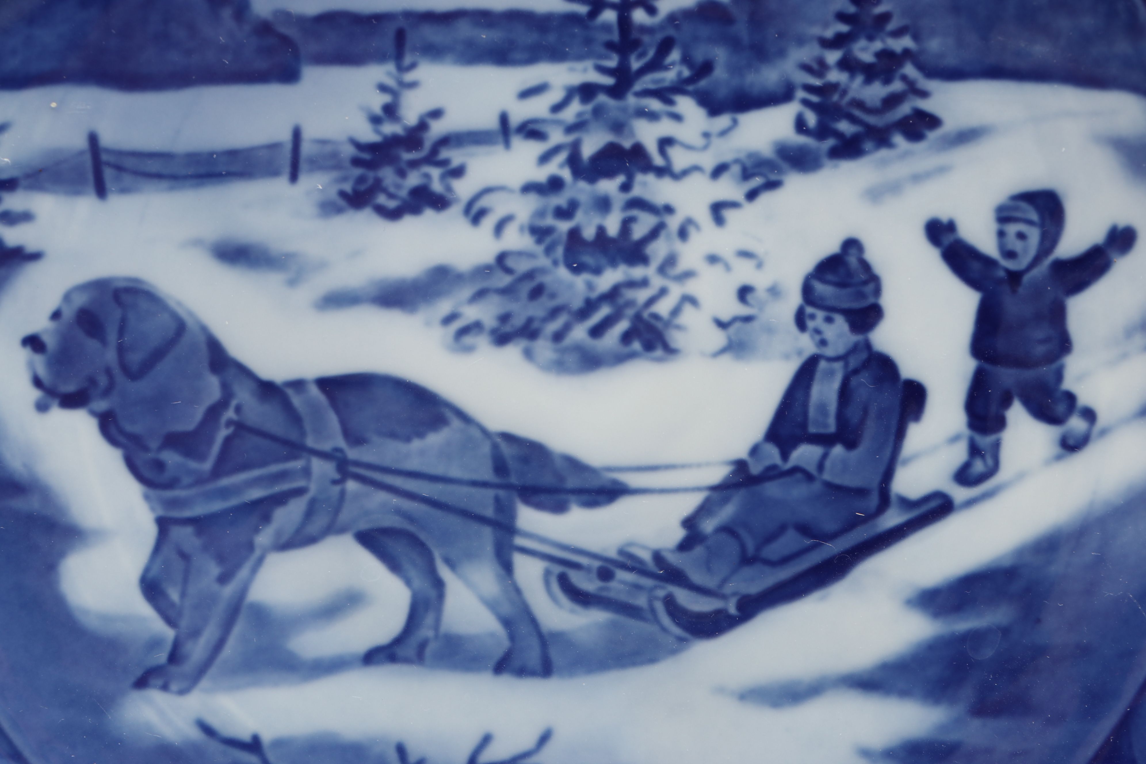 Royal Copenhagen Porcelain Collector Plates Featuring "Welcome Home"