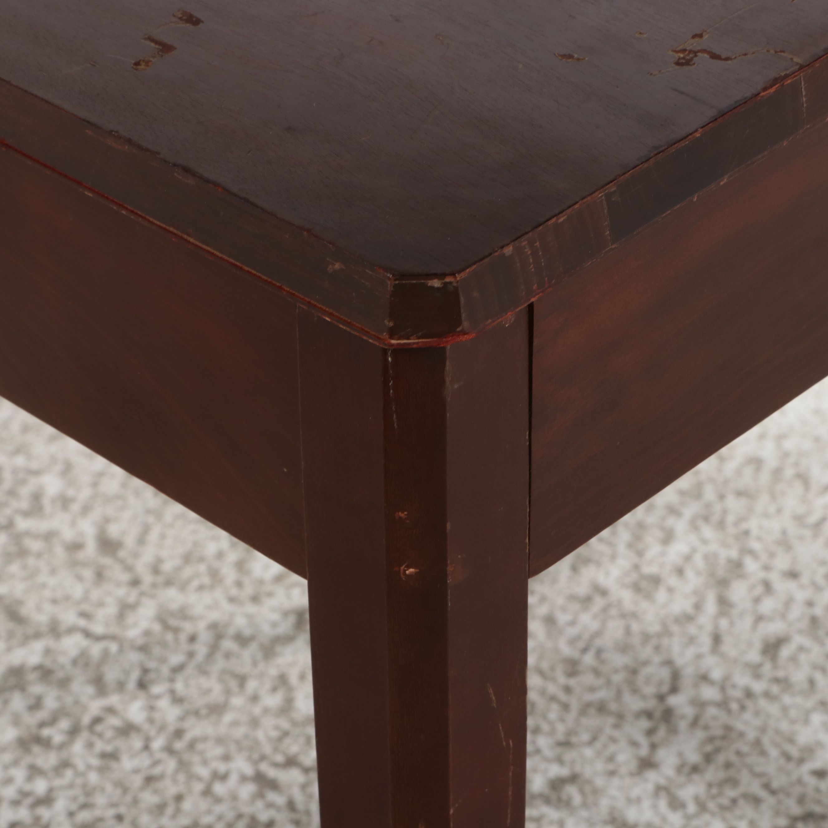 Roto-Vision Mahogany Swivel-Top Table, Mid-20th Century