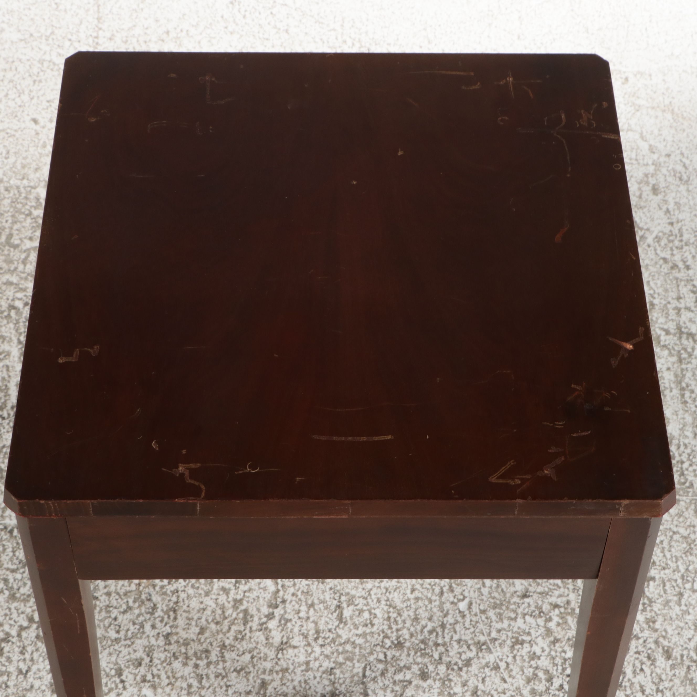 Roto-Vision Mahogany Swivel-Top Table, Mid-20th Century