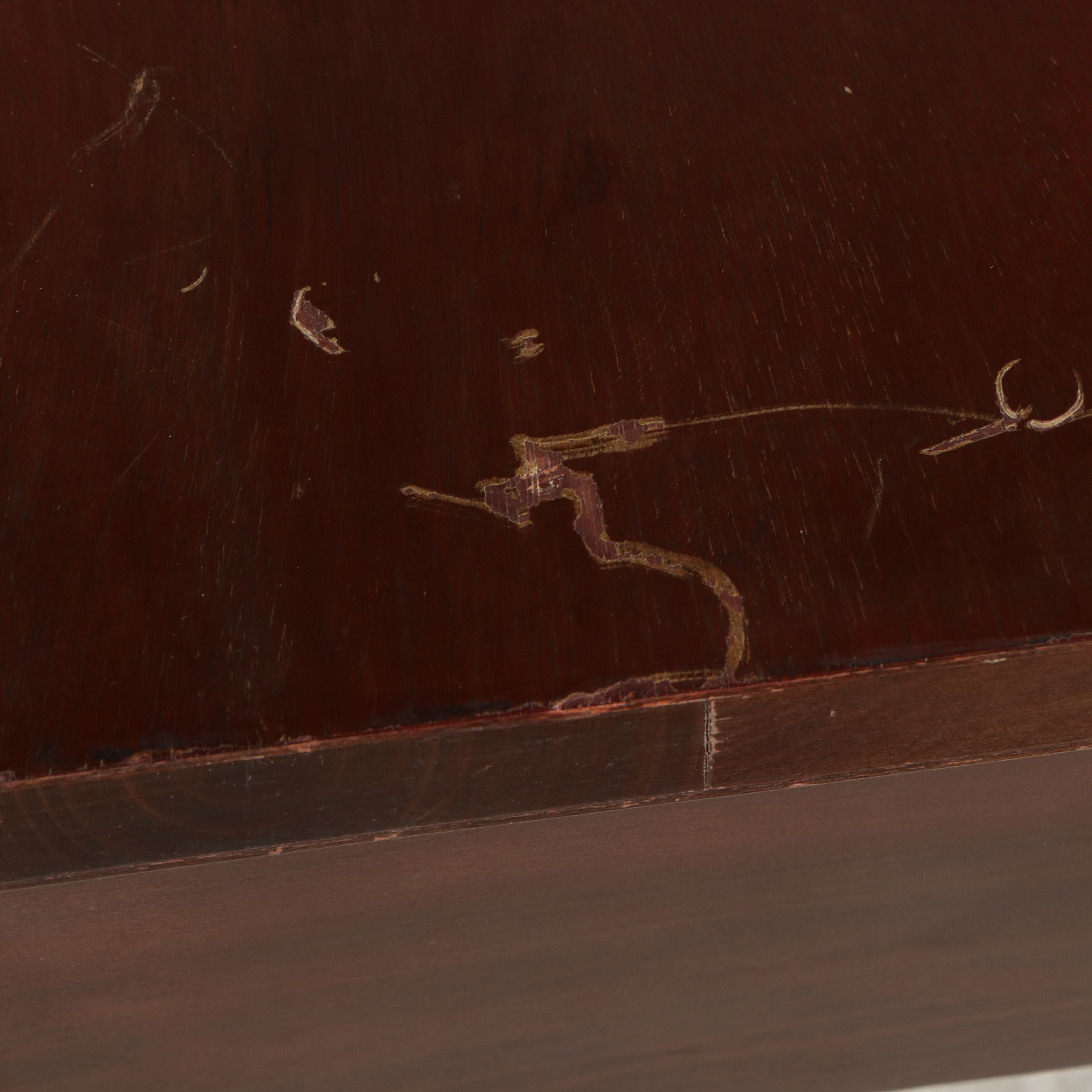 Roto-Vision Mahogany Swivel-Top Table, Mid-20th Century