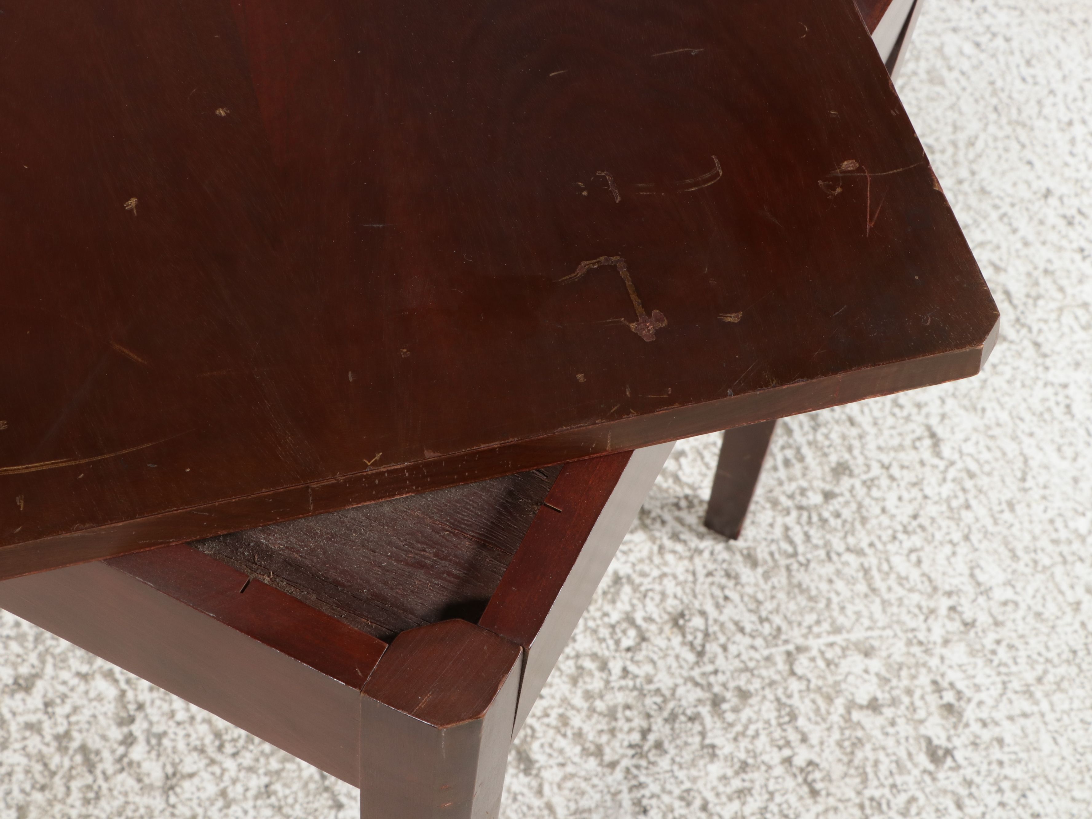 Roto-Vision Mahogany Swivel-Top Table, Mid-20th Century