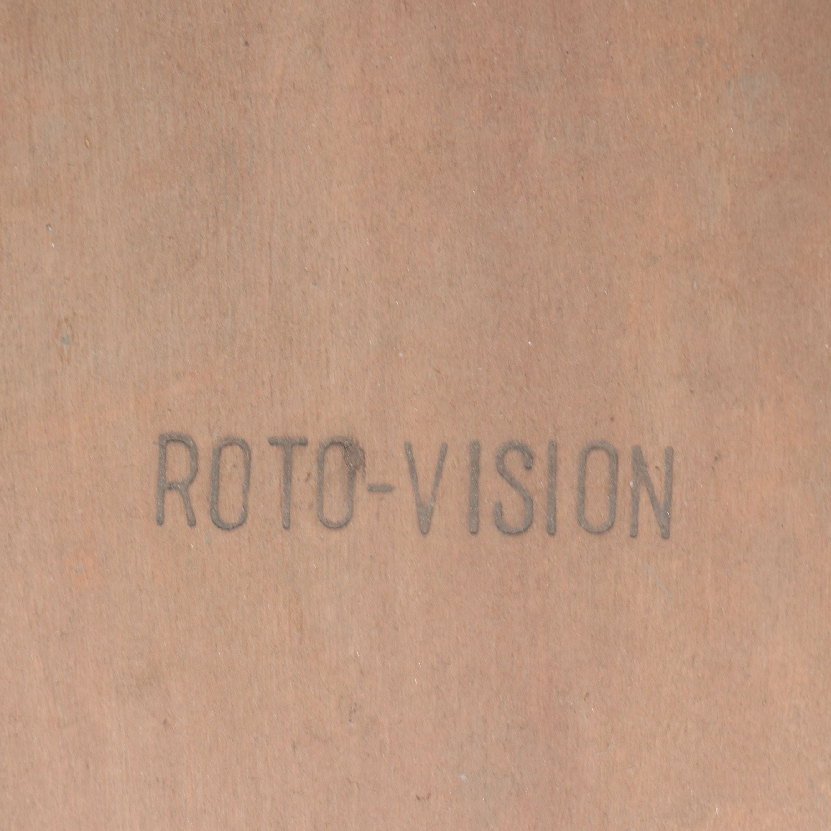 Roto-Vision Mahogany Swivel-Top Table, Mid-20th Century