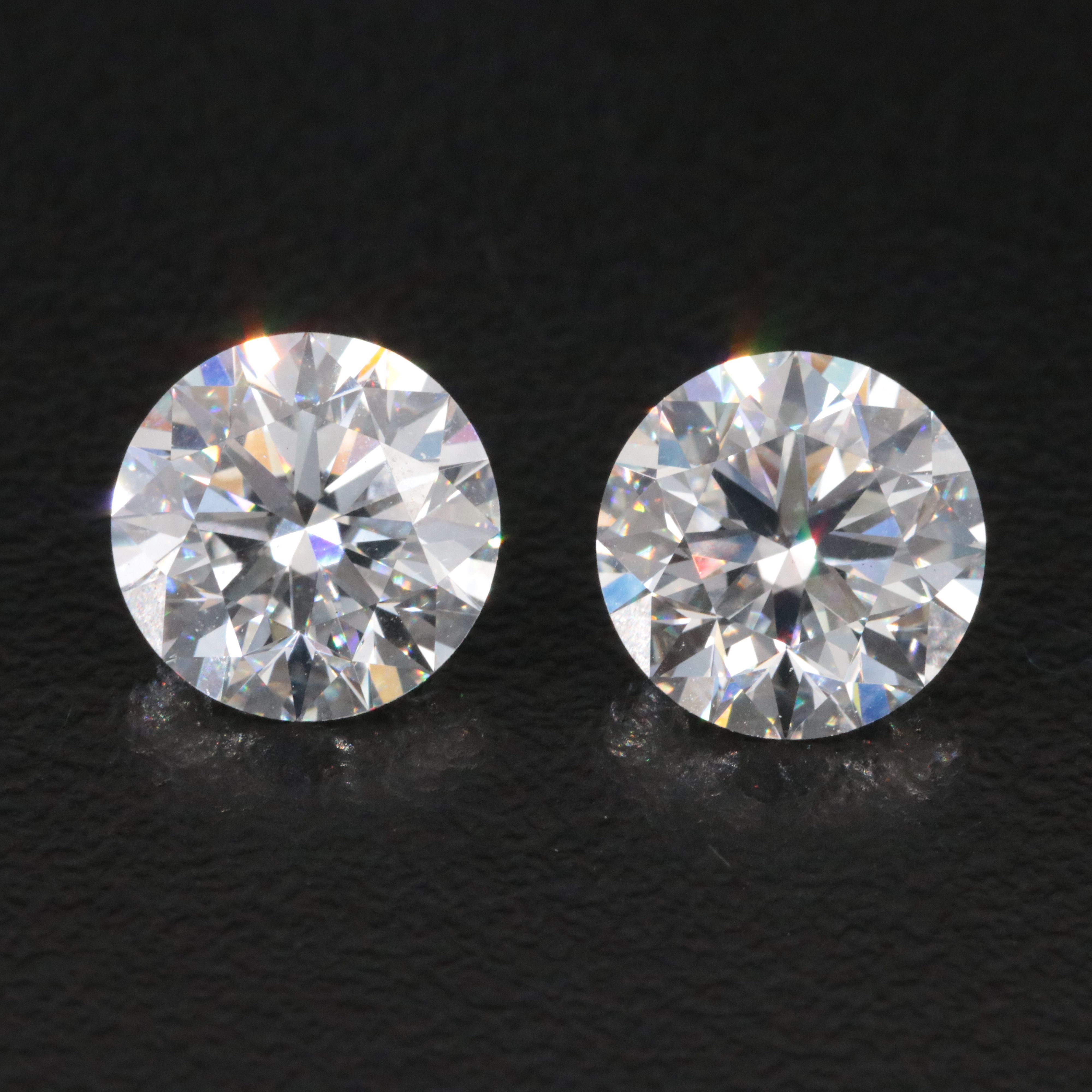 Loose 5.01 CTW Matched Pair Lab Grown Diamonds with IGI Reports