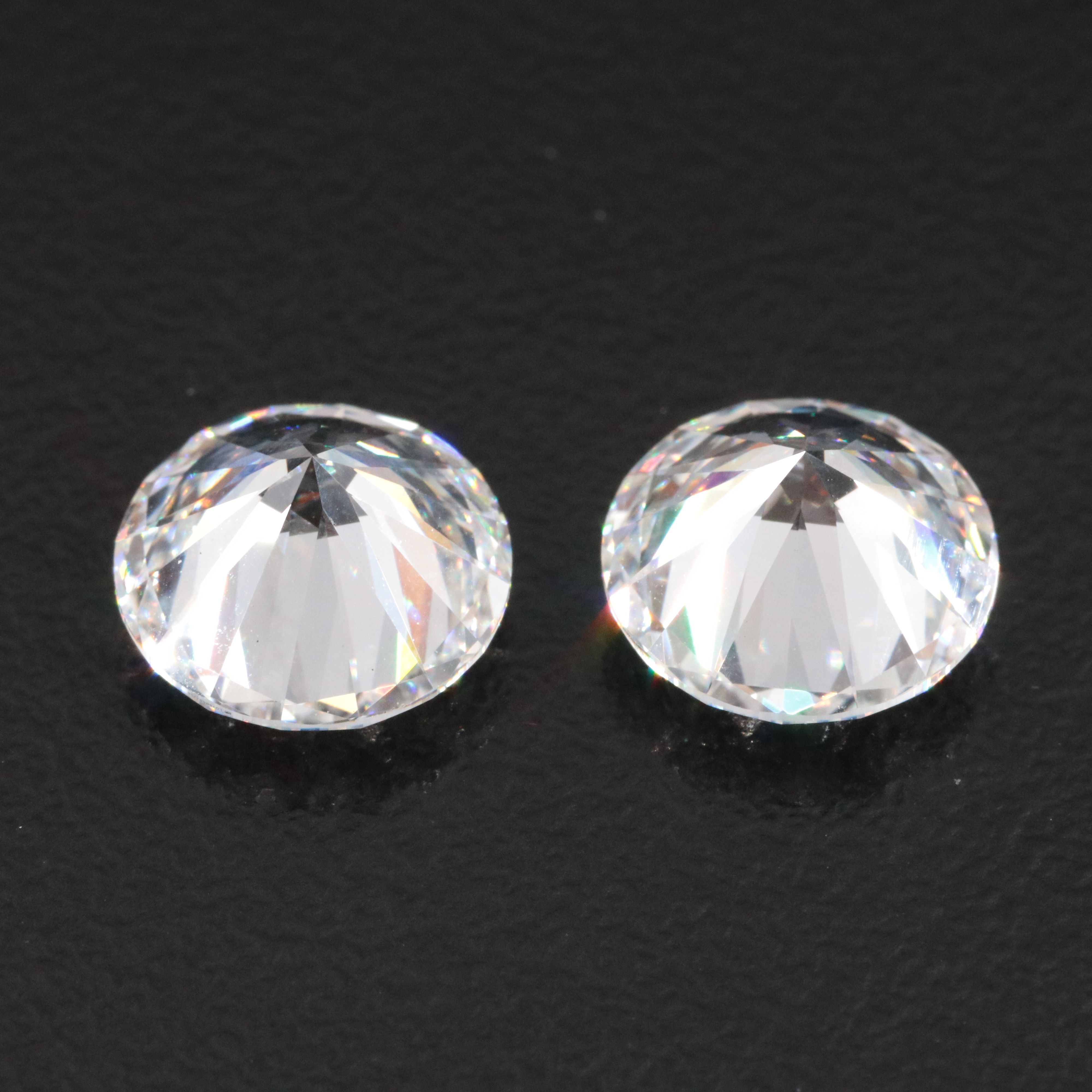 Loose 5.01 CTW Matched Pair Lab Grown Diamonds with IGI Reports