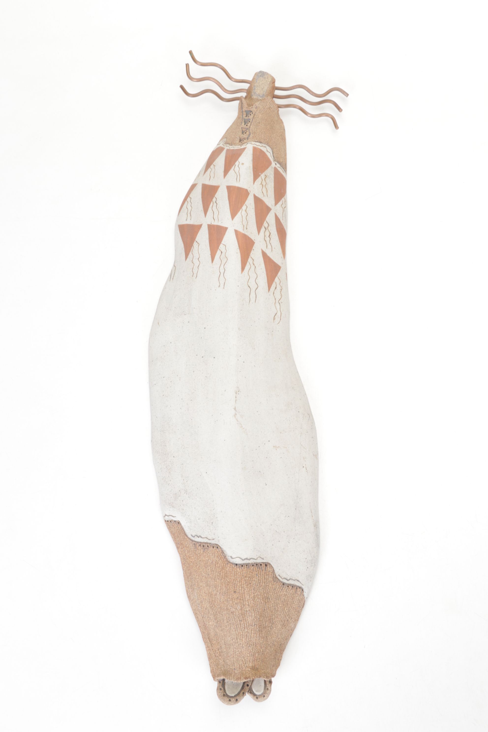 Aboriginal Abstract Sculpture with Copper Wire, 1995