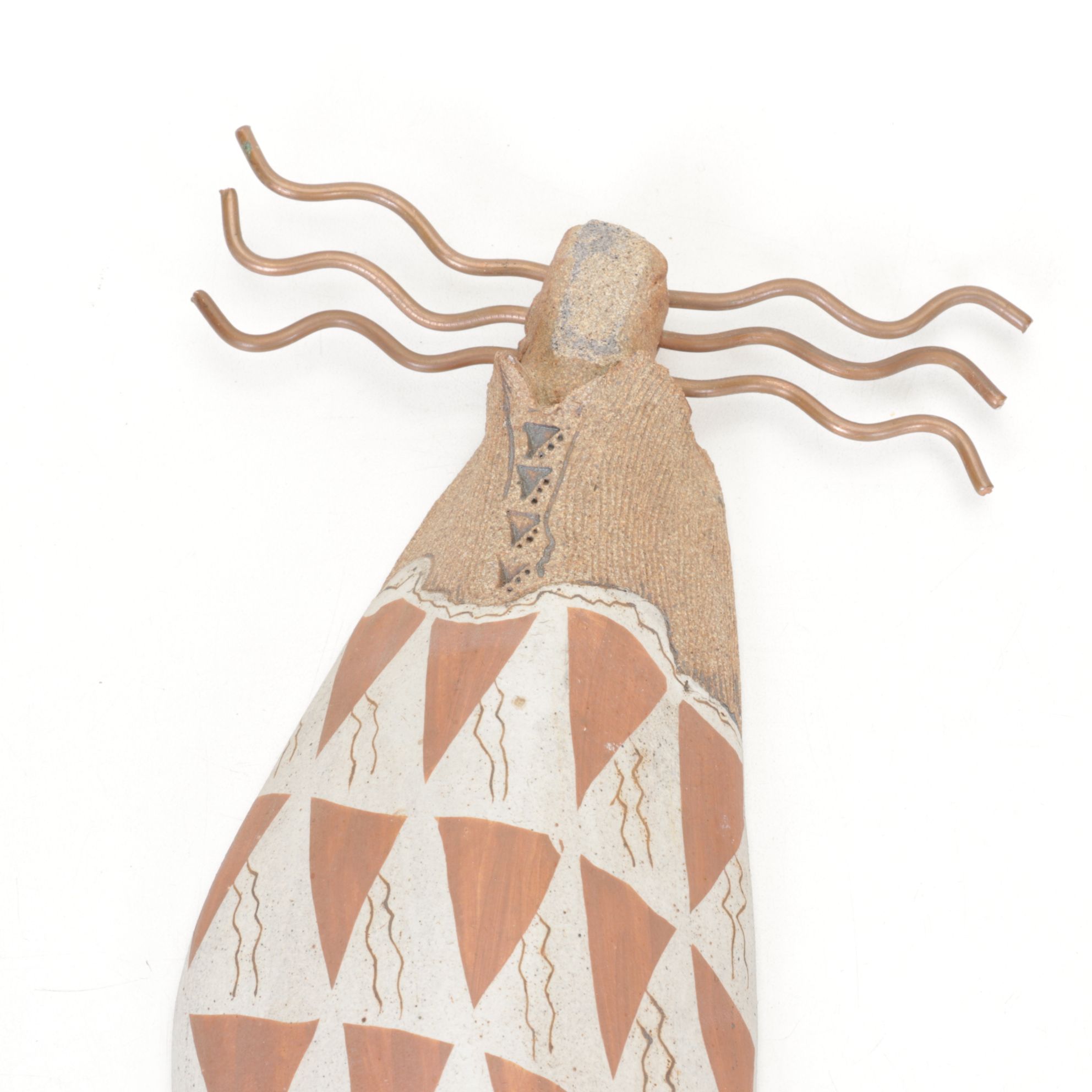 Aboriginal Abstract Sculpture with Copper Wire, 1995