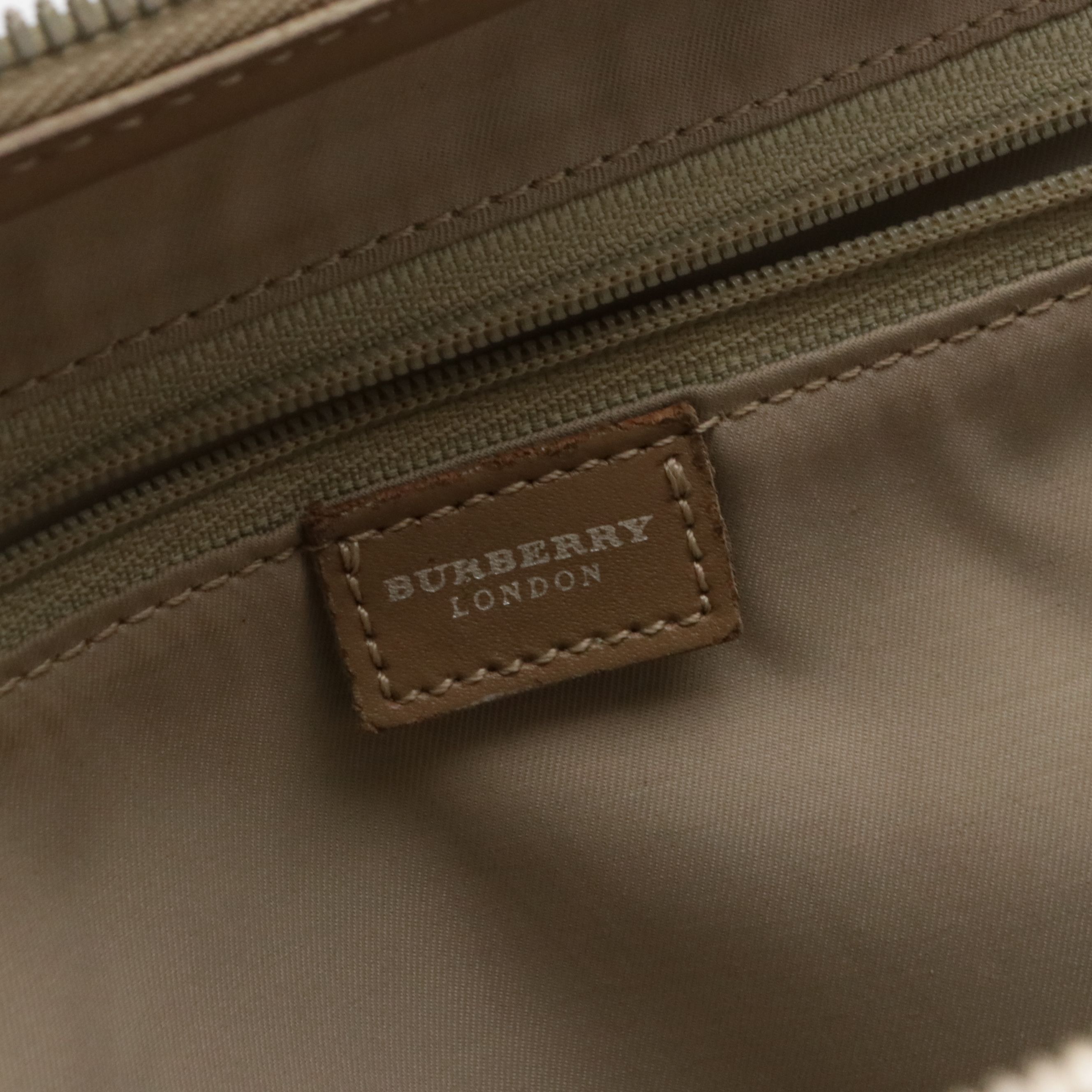 Burberry Pale Pink Nova Check and Leather Tote Bag