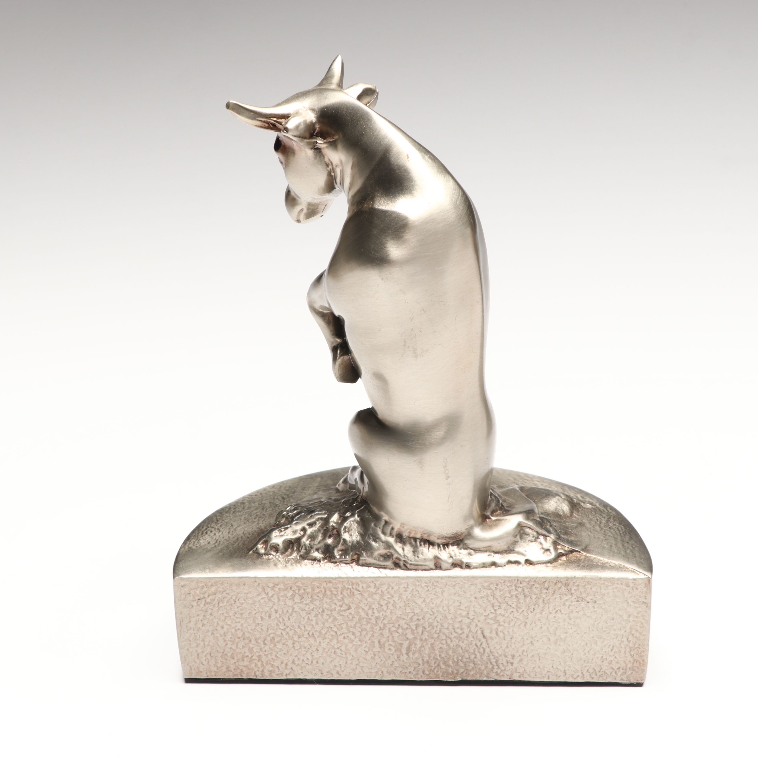 PM Craftsman Bull and Bear Pewter Bookends