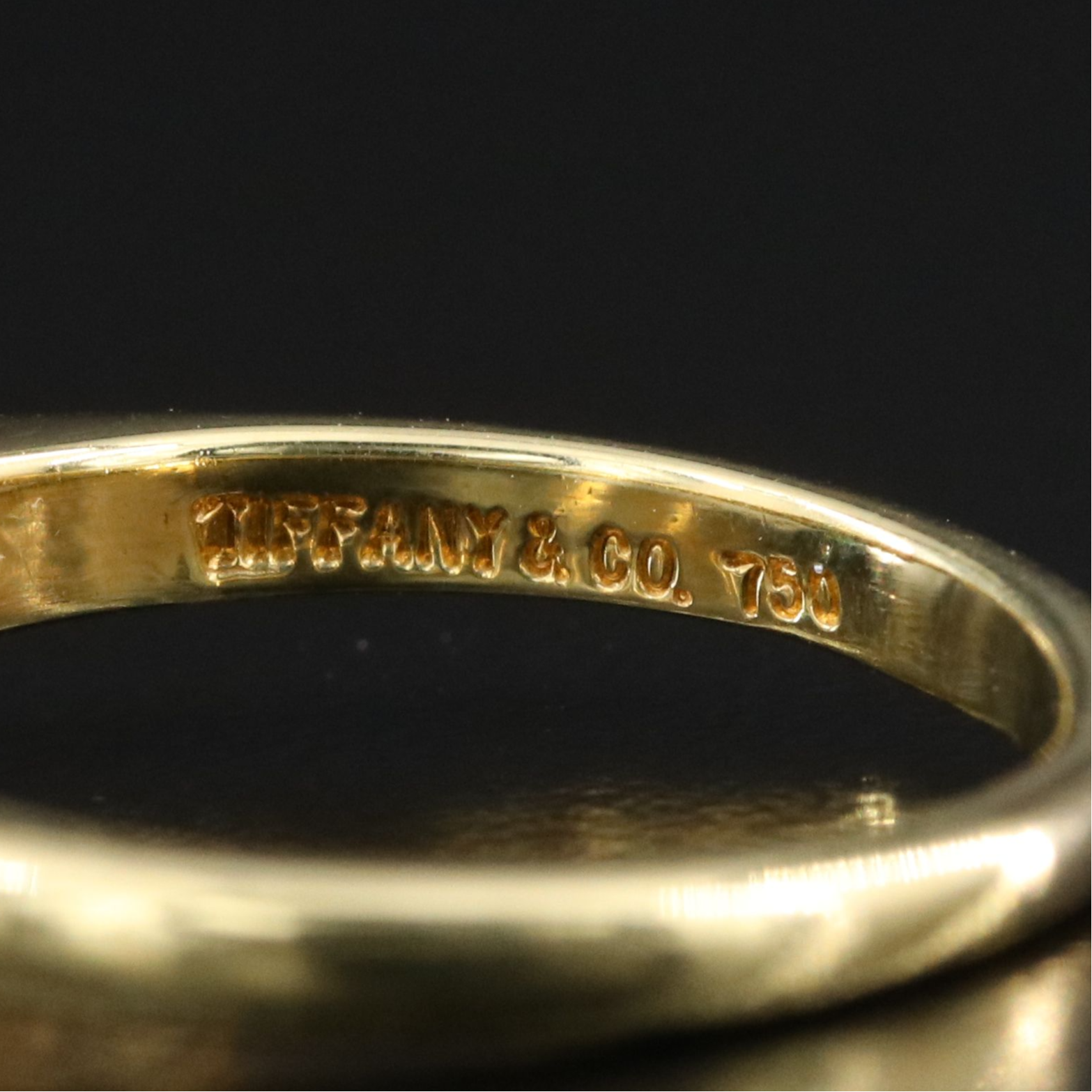 Tiffany & Co. 18K Green Tourmaline and 0.36 CTW Diamond Three Stone Ring