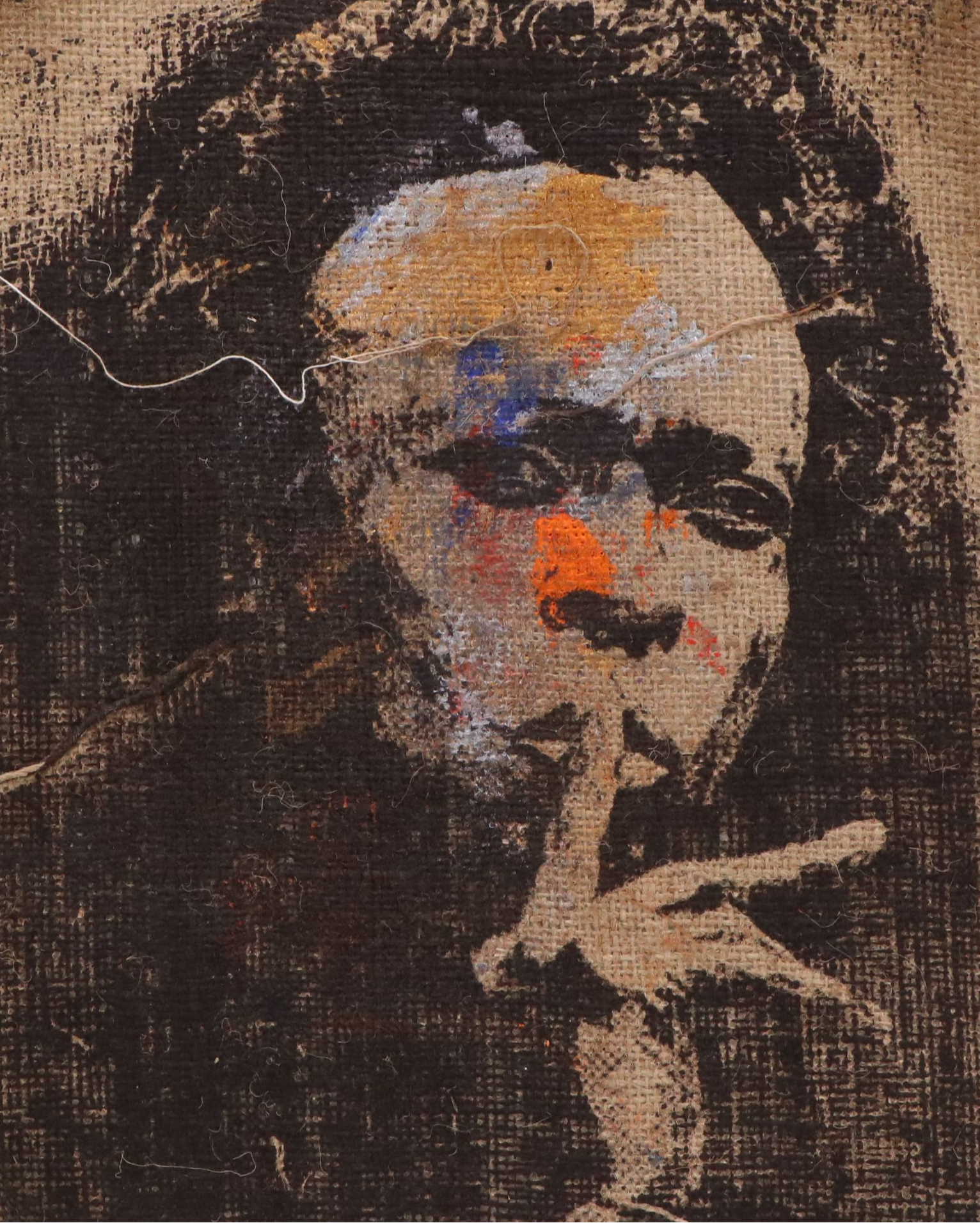 Eric Ajama Pop Art Embellished Screenprint of Miles Davis