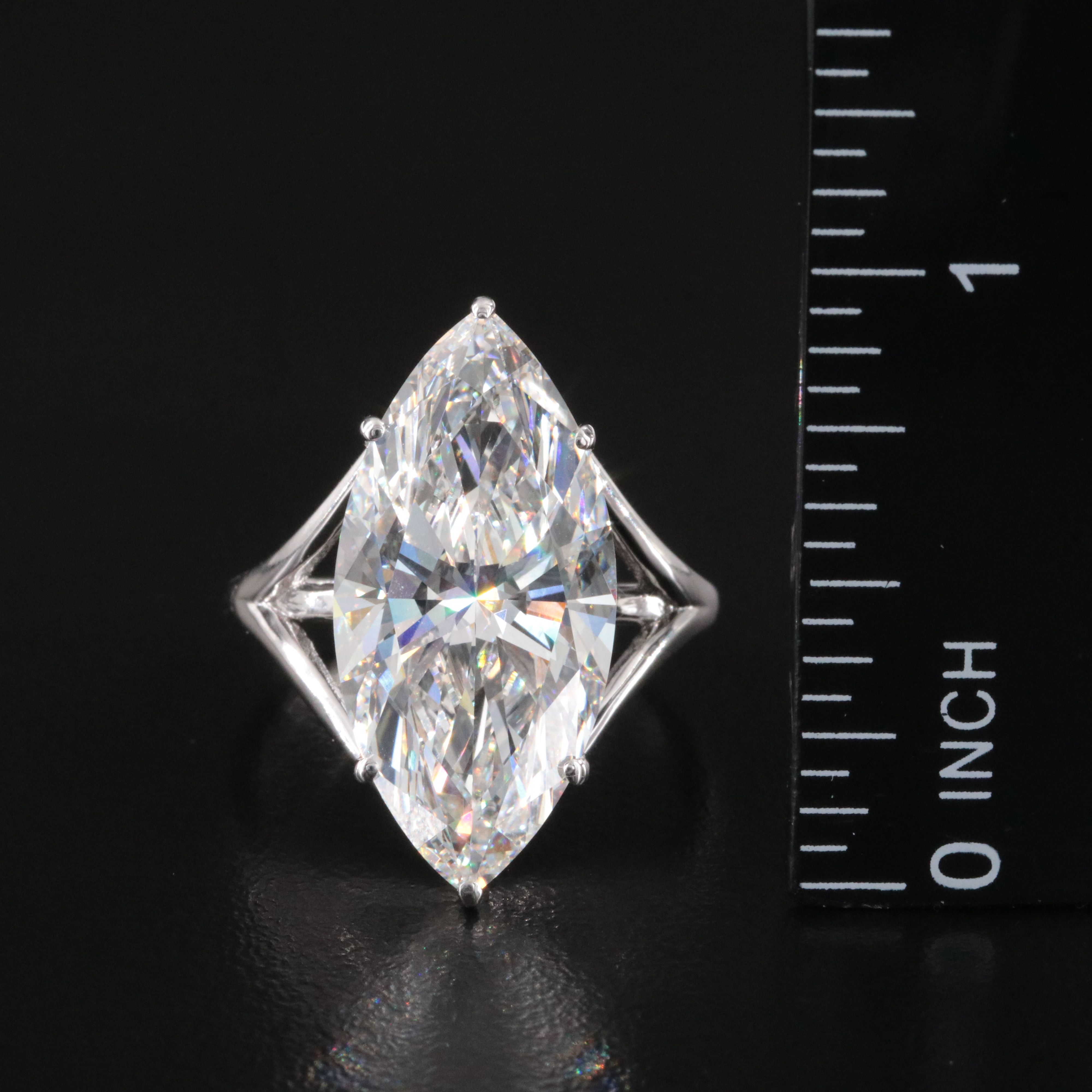 18K 10.01 CTW Lab Grown Diamond Ring with IGI Report