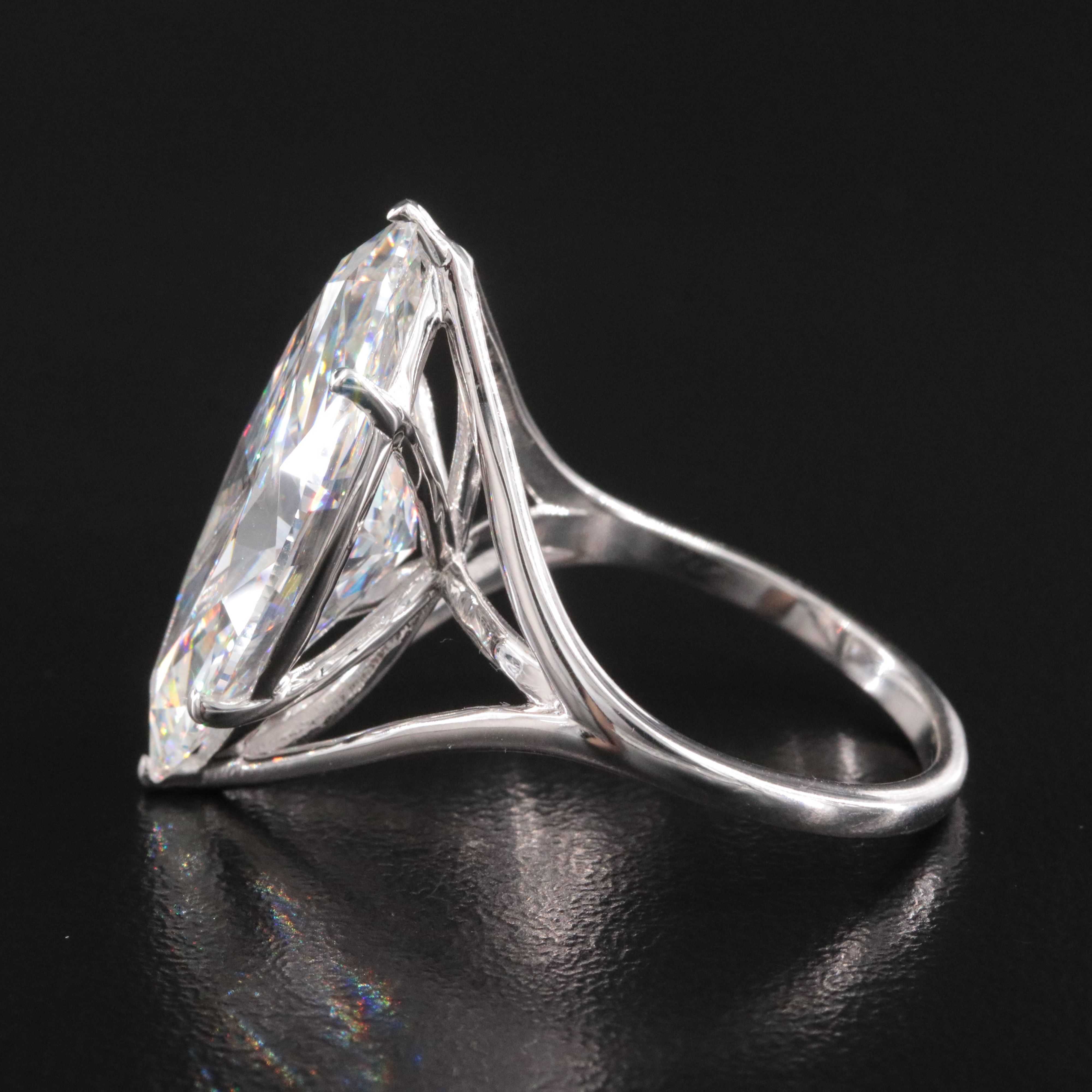 18K 10.01 CTW Lab Grown Diamond Ring with IGI Report