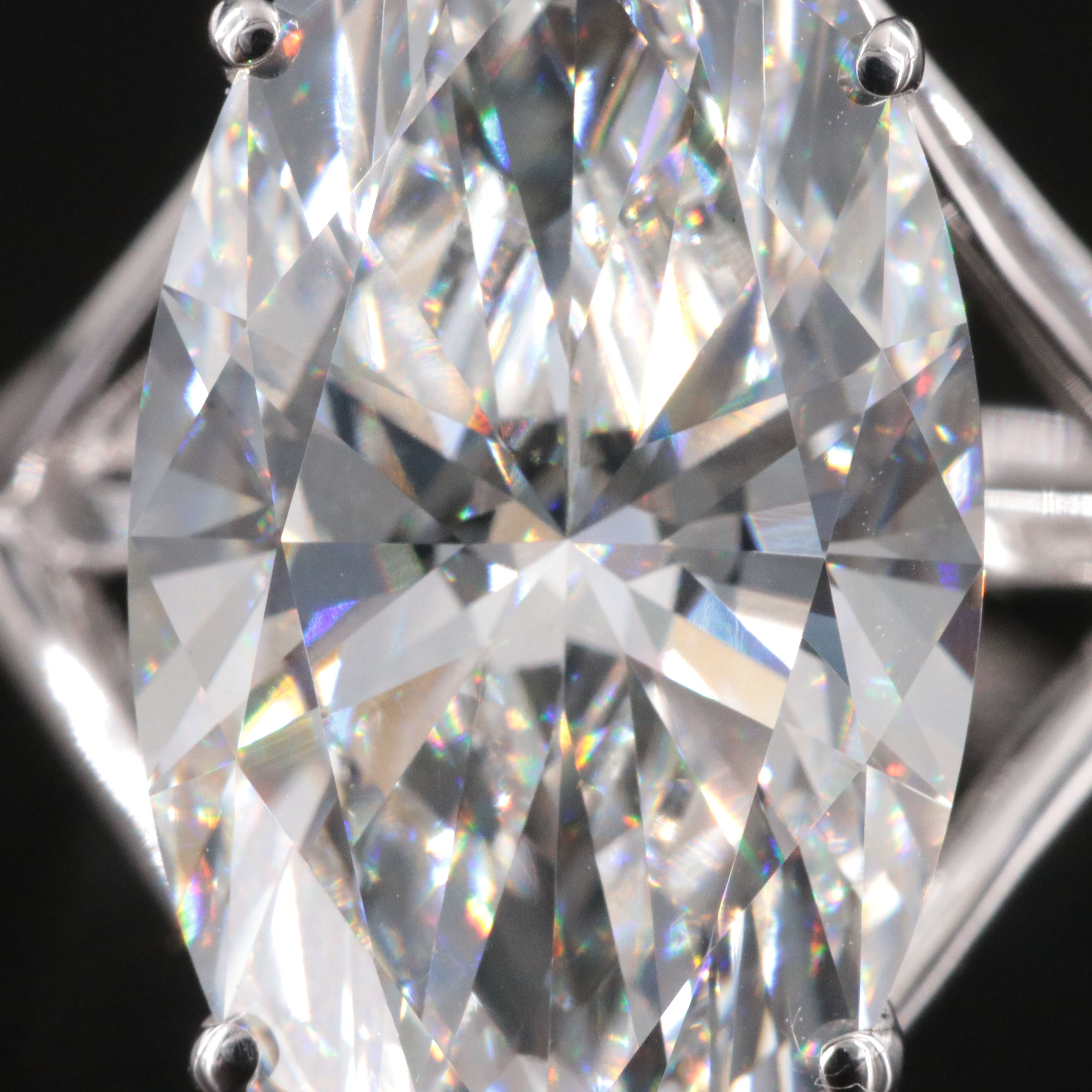 18K 10.01 CTW Lab Grown Diamond Ring with IGI Report