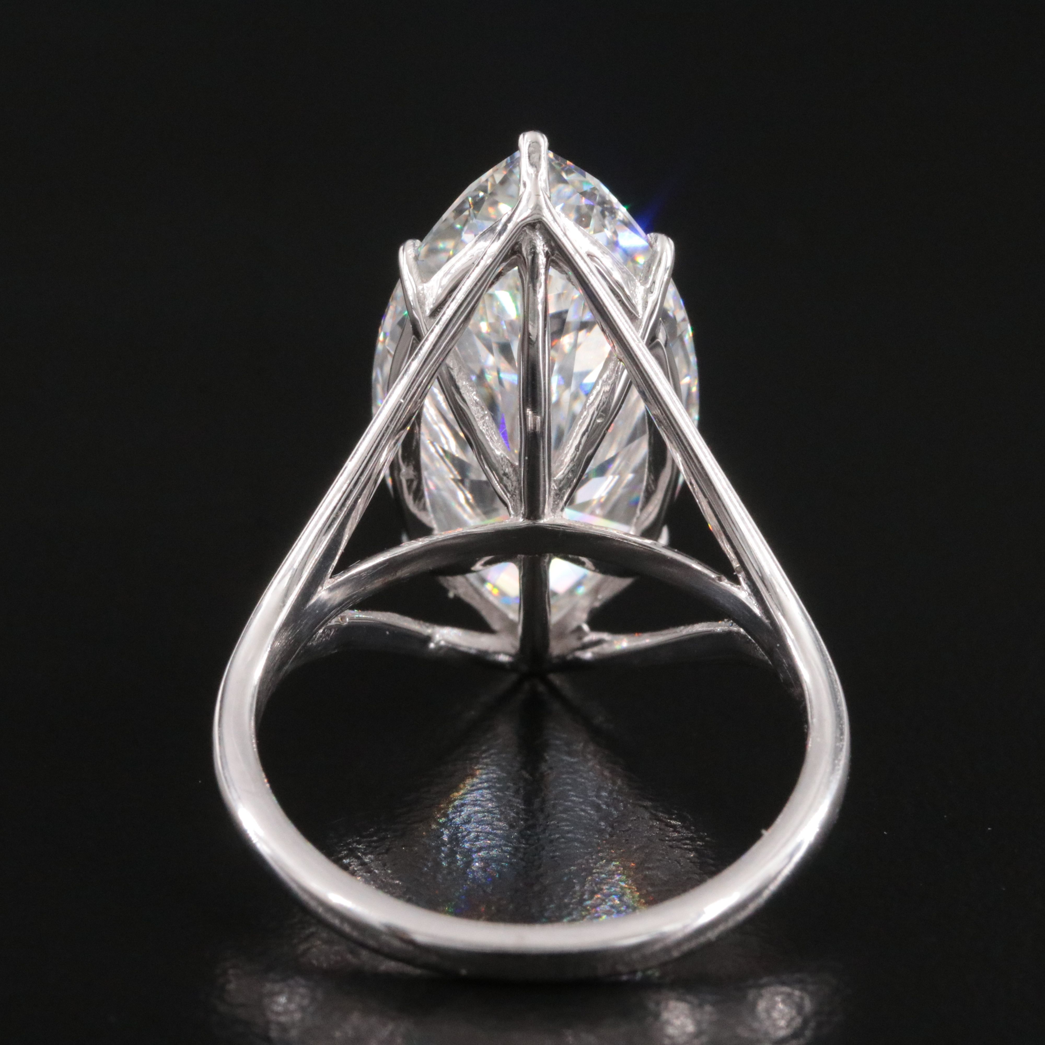 18K 10.01 CTW Lab Grown Diamond Ring with IGI Report